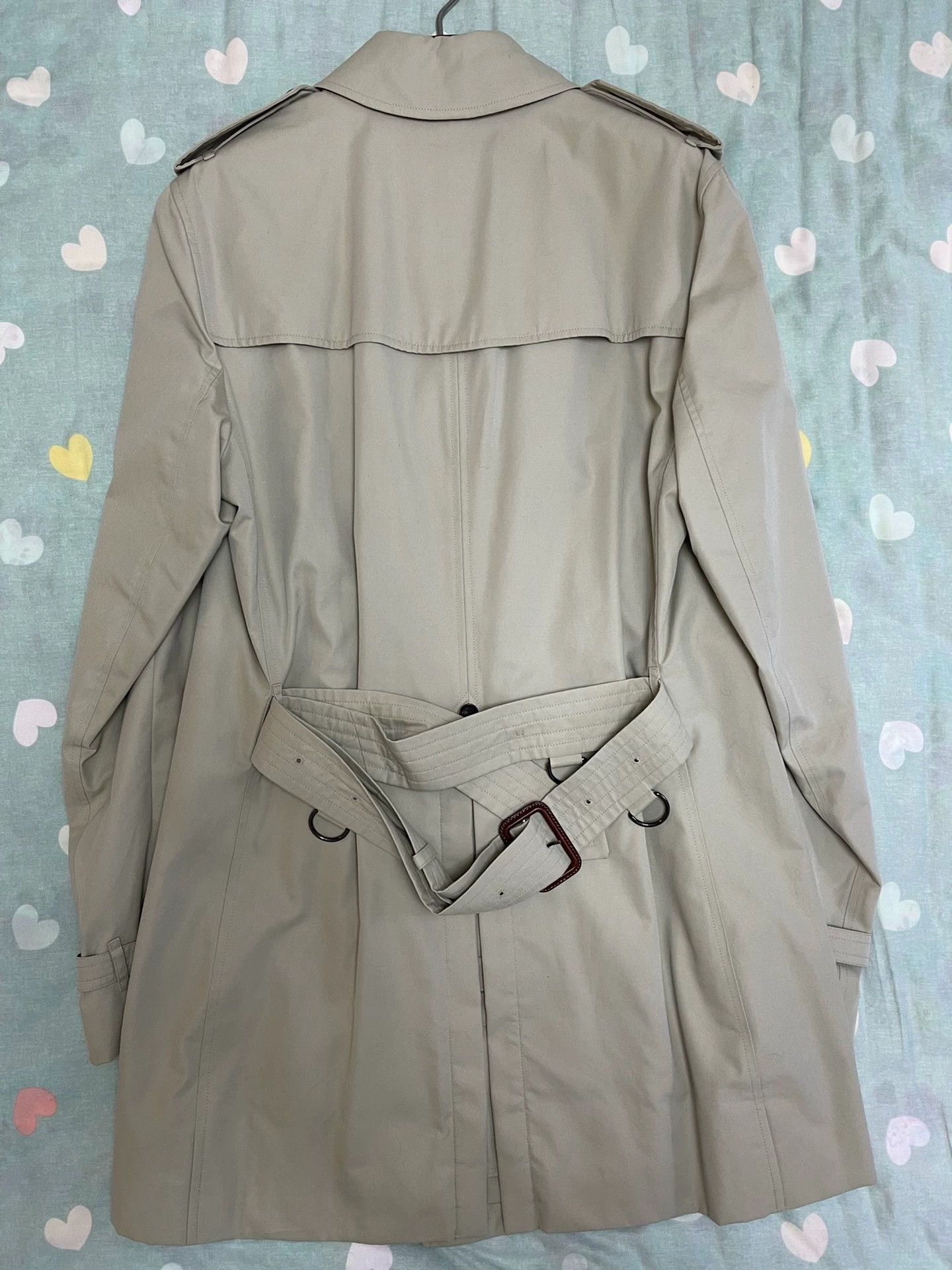 Burberry Burberry Beige Basic Cotton Trench Coat Men's 48 Size US M / EU 48-50 / 2 - 2 Thumbnail