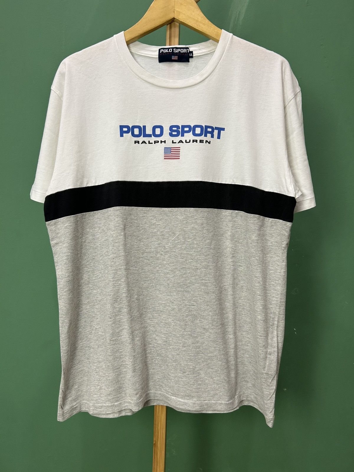 Polo Ralph Lauren Polo Sport Ralph Lauren 3 Tone Vintage Size US L / EU 52-54 / 3 - 1 Thumbnail