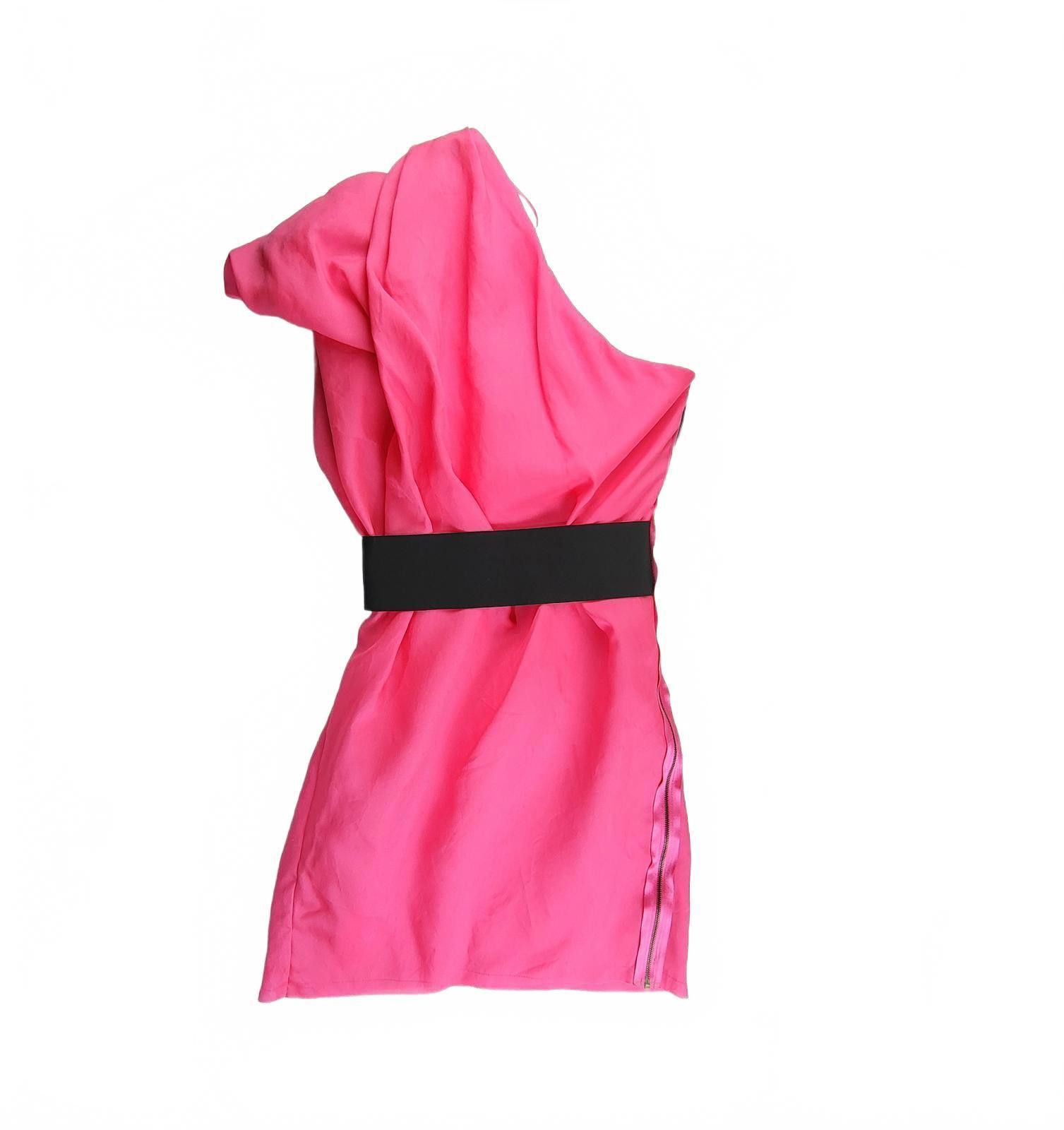 Designer Lanvin for H&M Pink One Shoulder Cocktail Dress NWT Size XS / US 0-2 / IT 36-38 - 1 Thumbnail