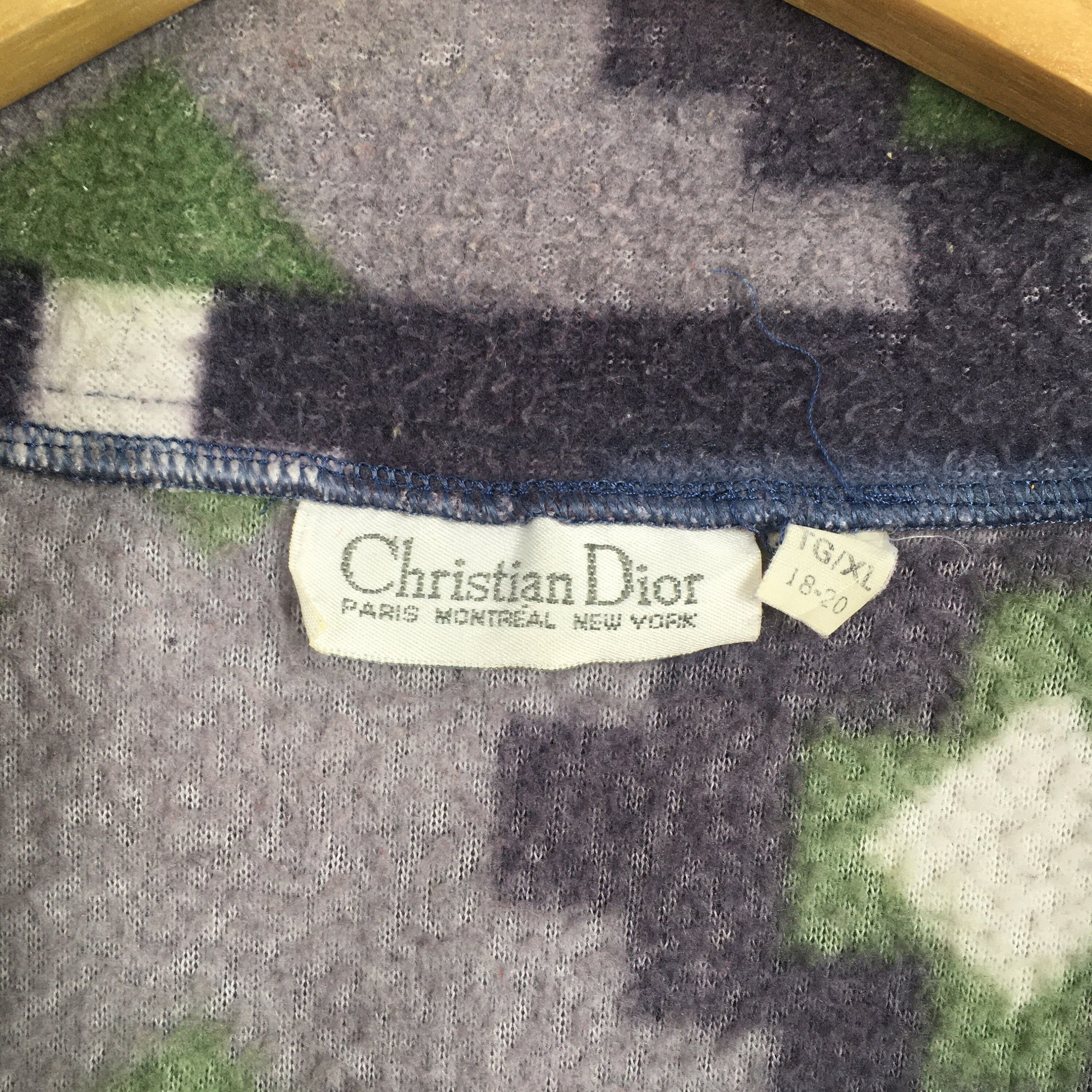 Christian Dior Monsieur Vintage 90s Christian Dior Monogram Fleece Zipper Vest XL Size US XL / EU 56 / 4 - 3 Thumbnail