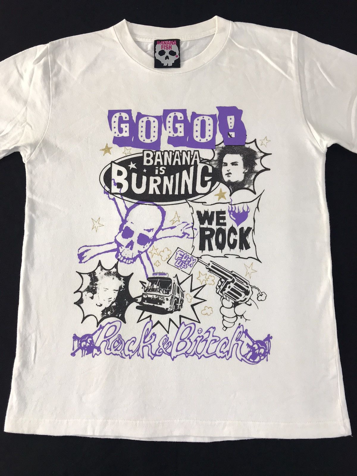 Japanese Brand Banana Fish Rock & Fish We Rock Music Tee Unisex Wear Size US S / EU 44-46 / 1 - 3 Thumbnail