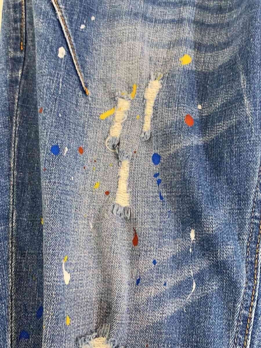 Number (N)ine Distressed Paint Splatter Denim Jeans Size US 31 - 3 Thumbnail