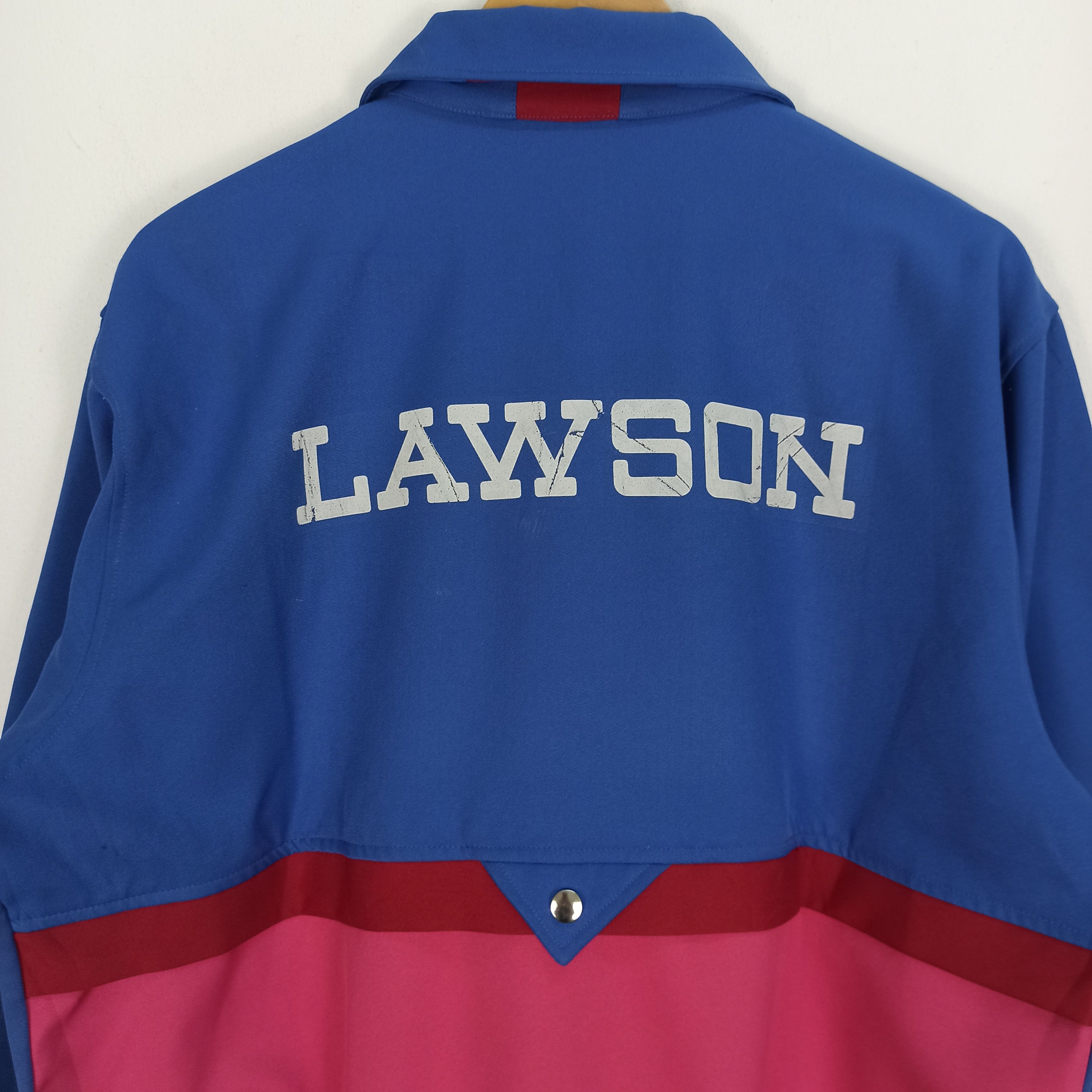 Japanese Brand Vintag🔥 LAWSON Conbini Uniform Bombers Jacket Made in Japan Size US L / EU 52-54 / 3 - 2 Thumbnail