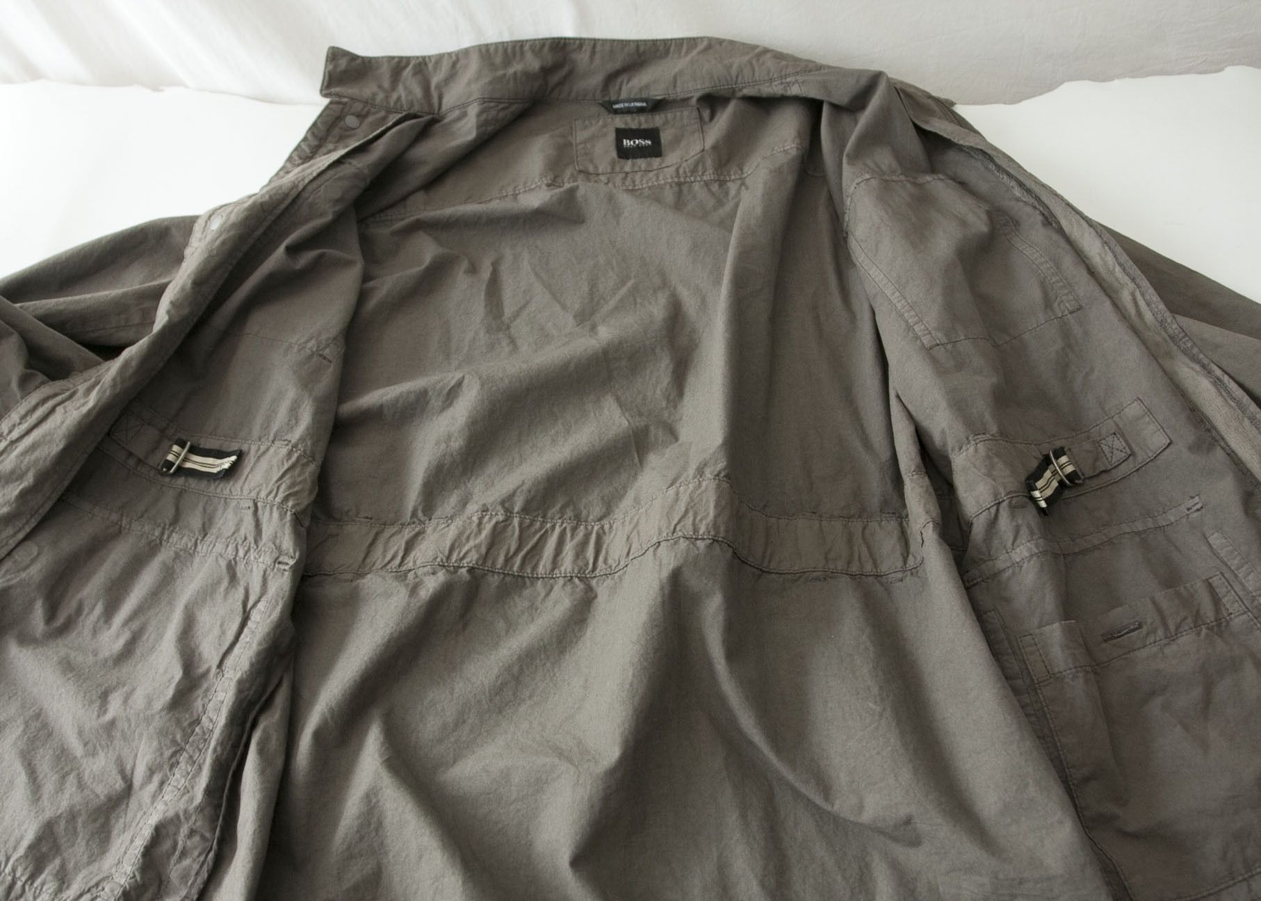 Hugo Boss Hugo Boss Shirt Light Jacket Size XL Brown Full Zip Size US XL / EU 56 / 4 - 5 Thumbnail