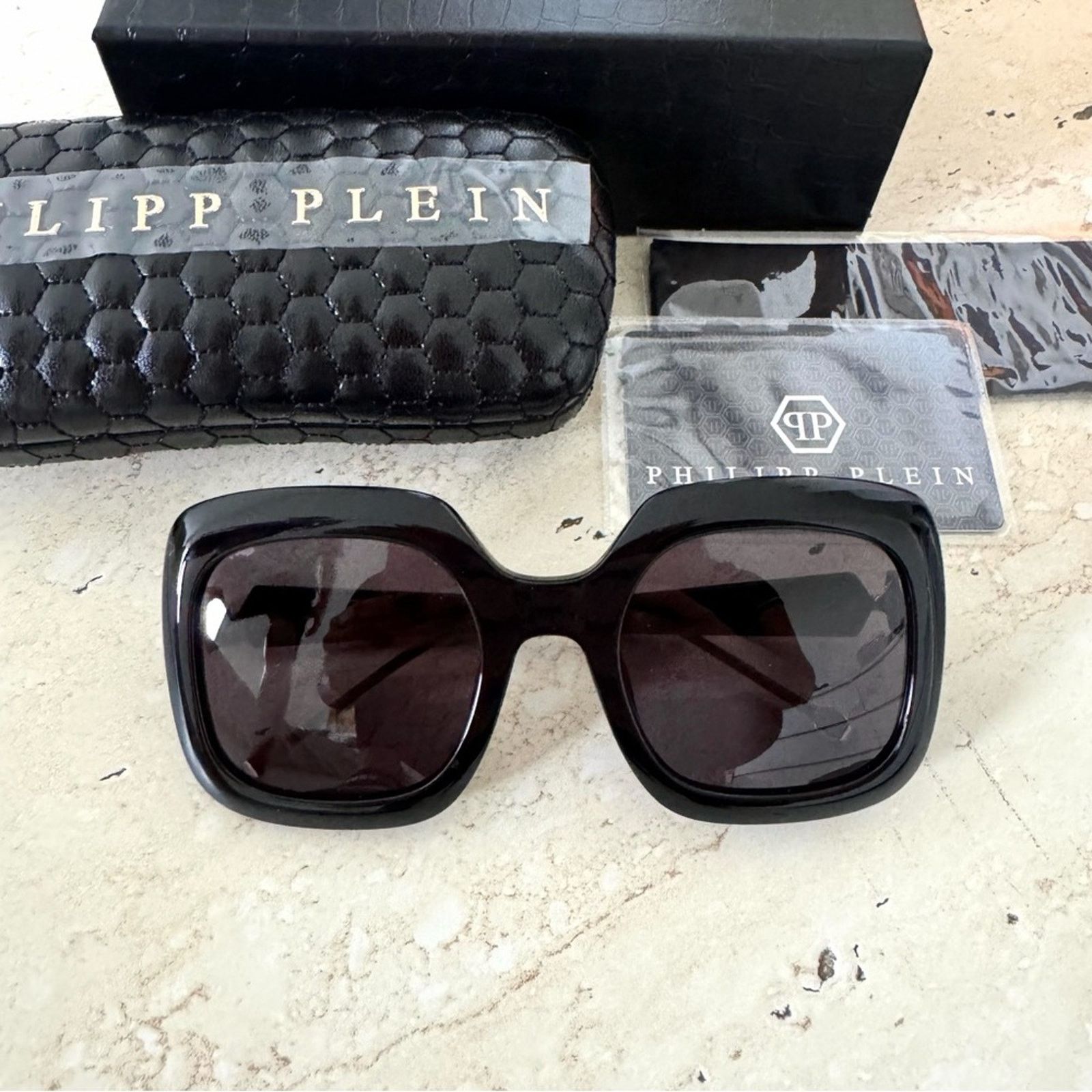 Philipp Plein New Philipp Plein Queen SPP065S Col0700 Sunglasses Authentic Size ONE SIZE - 1 Thumbnail