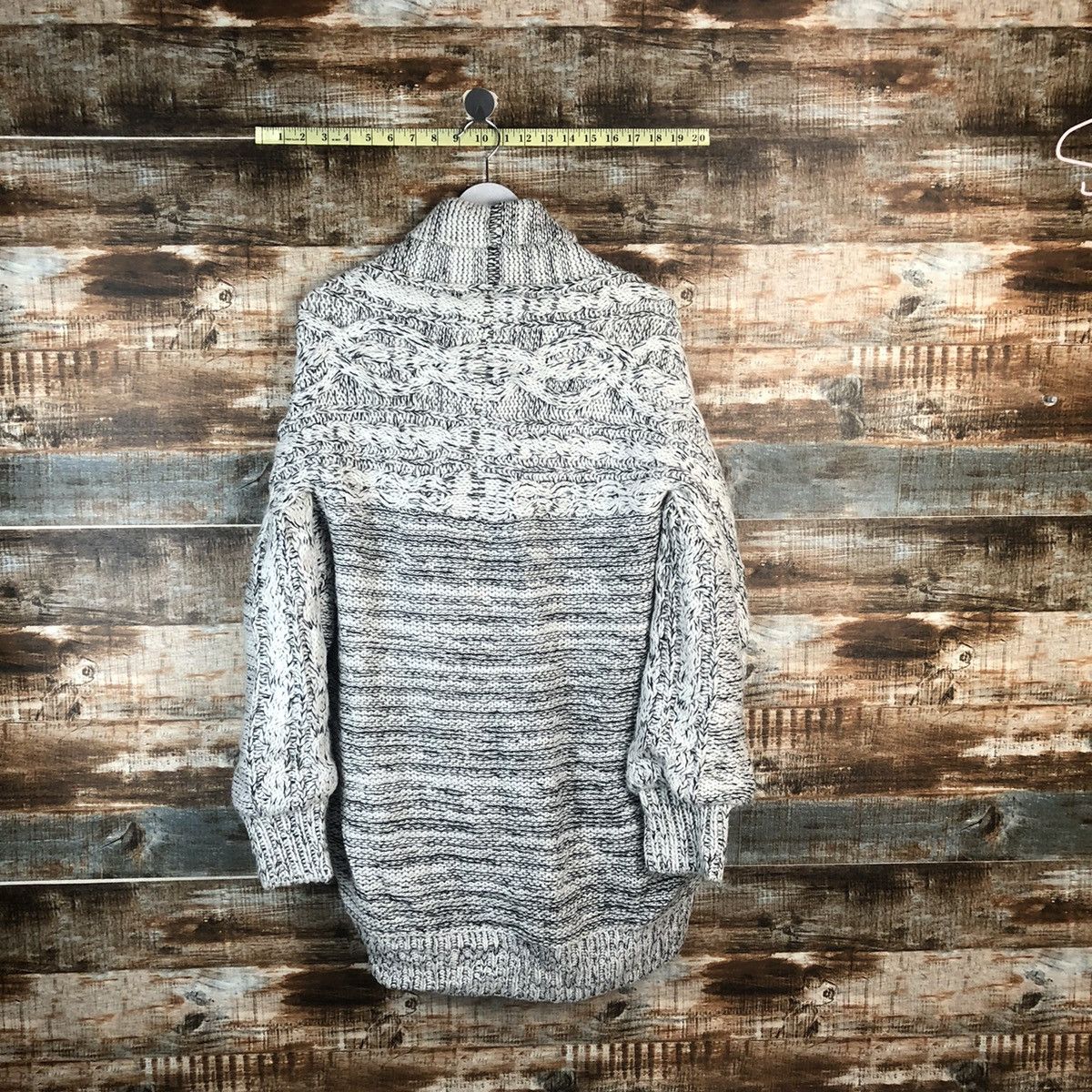 Aran Isles Knitwear Jeansis White Cardigan cable Knitwear #A1995 Size US XL / EU 56 / 4 - 11 Thumbnail