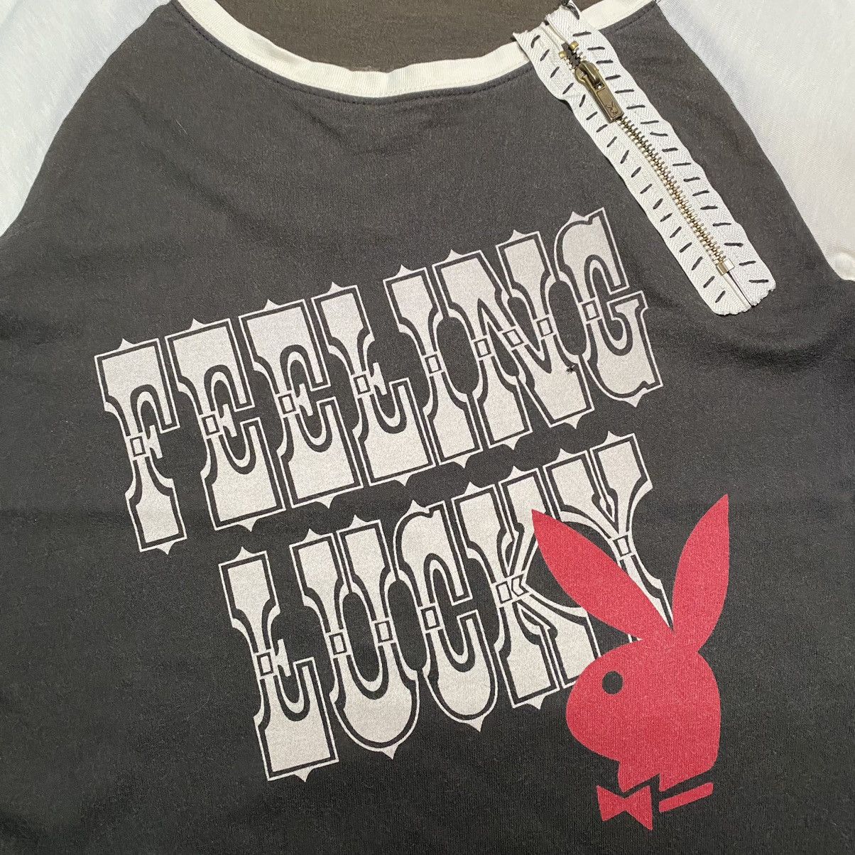 Playboy PLAYBOY FEELING LUCKY RAGLAN T SHIRT Size L / US 10 / IT 46 - 5 Thumbnail
