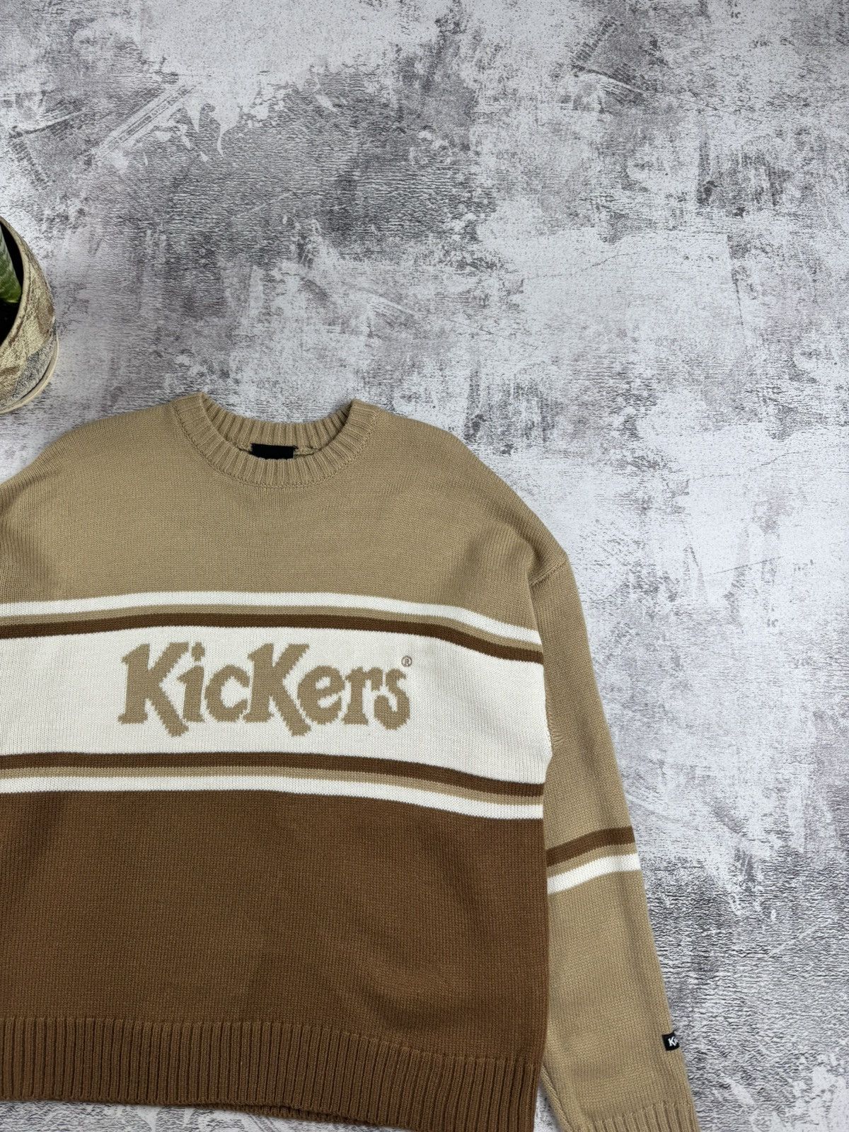 Kickers KICKERS Hip Hop Wool Knit Sweater Small Sweatshirt Pullover Size US S / EU 44-46 / 1 - 5 Thumbnail