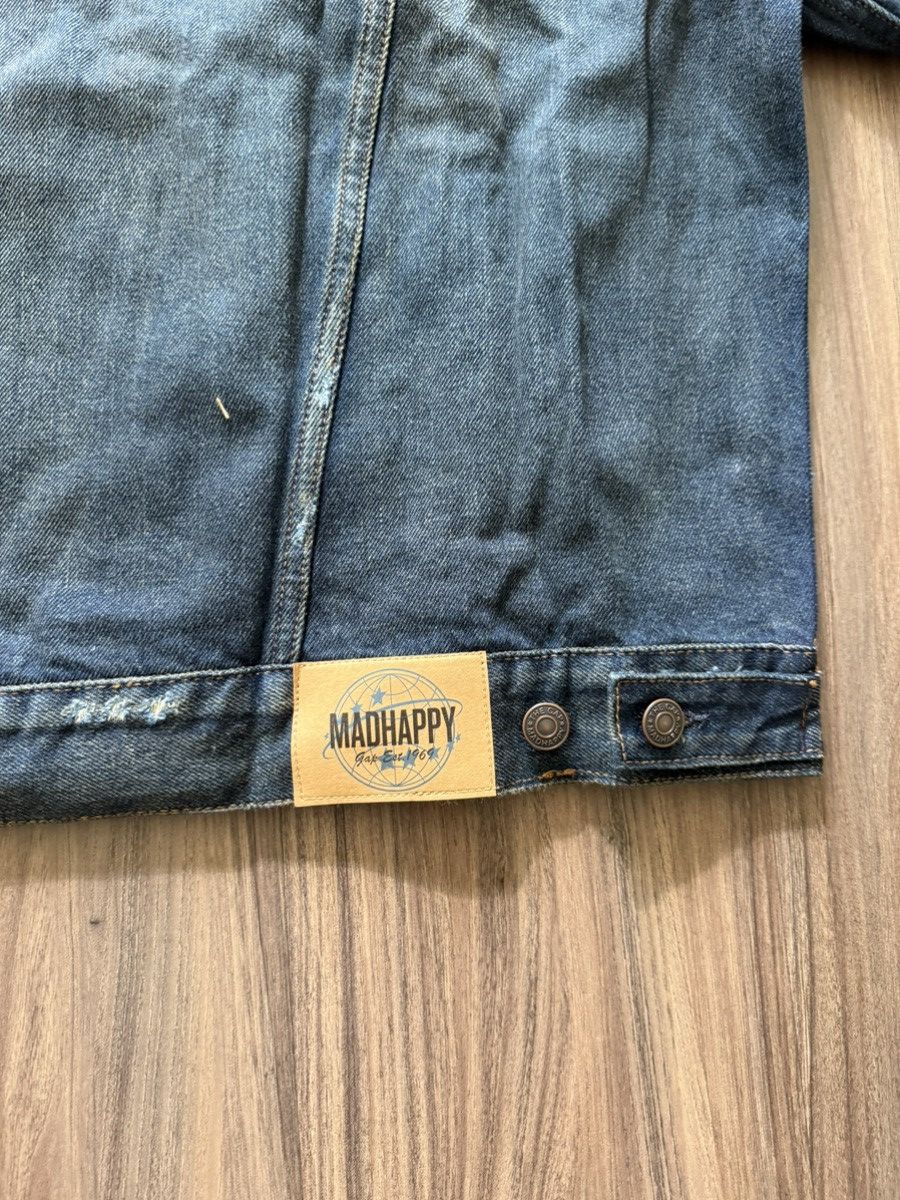 Gap × Madhappy GAP x Mad Happy Denim Jacket Distressed Dark Wash Size L Size US L / EU 52-54 / 3 - 3 Thumbnail