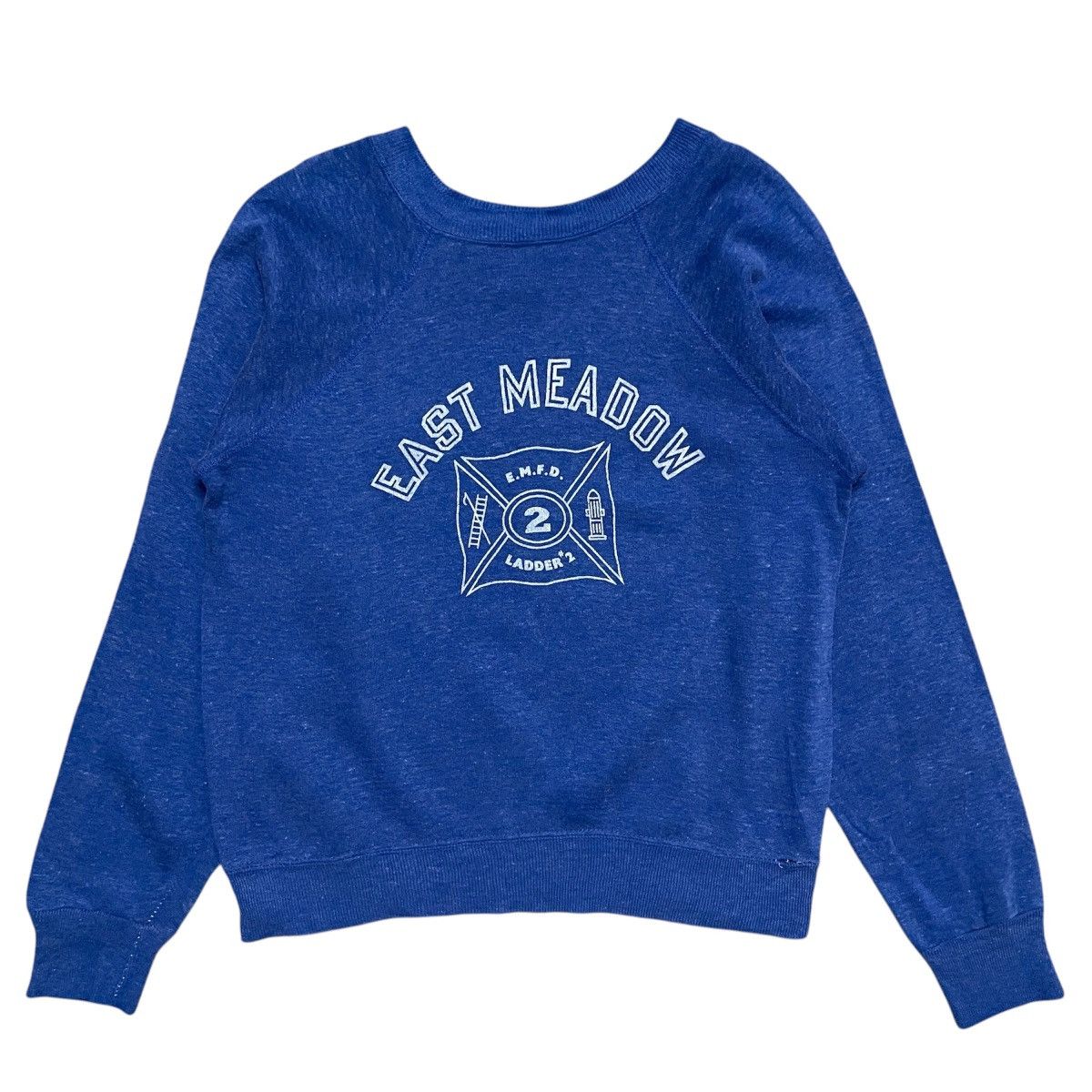 Vintage Vintage 80s East Meadow Fire Department Crewneck Sweatshirt Size US M / EU 48-50 / 2 - 1 Thumbnail