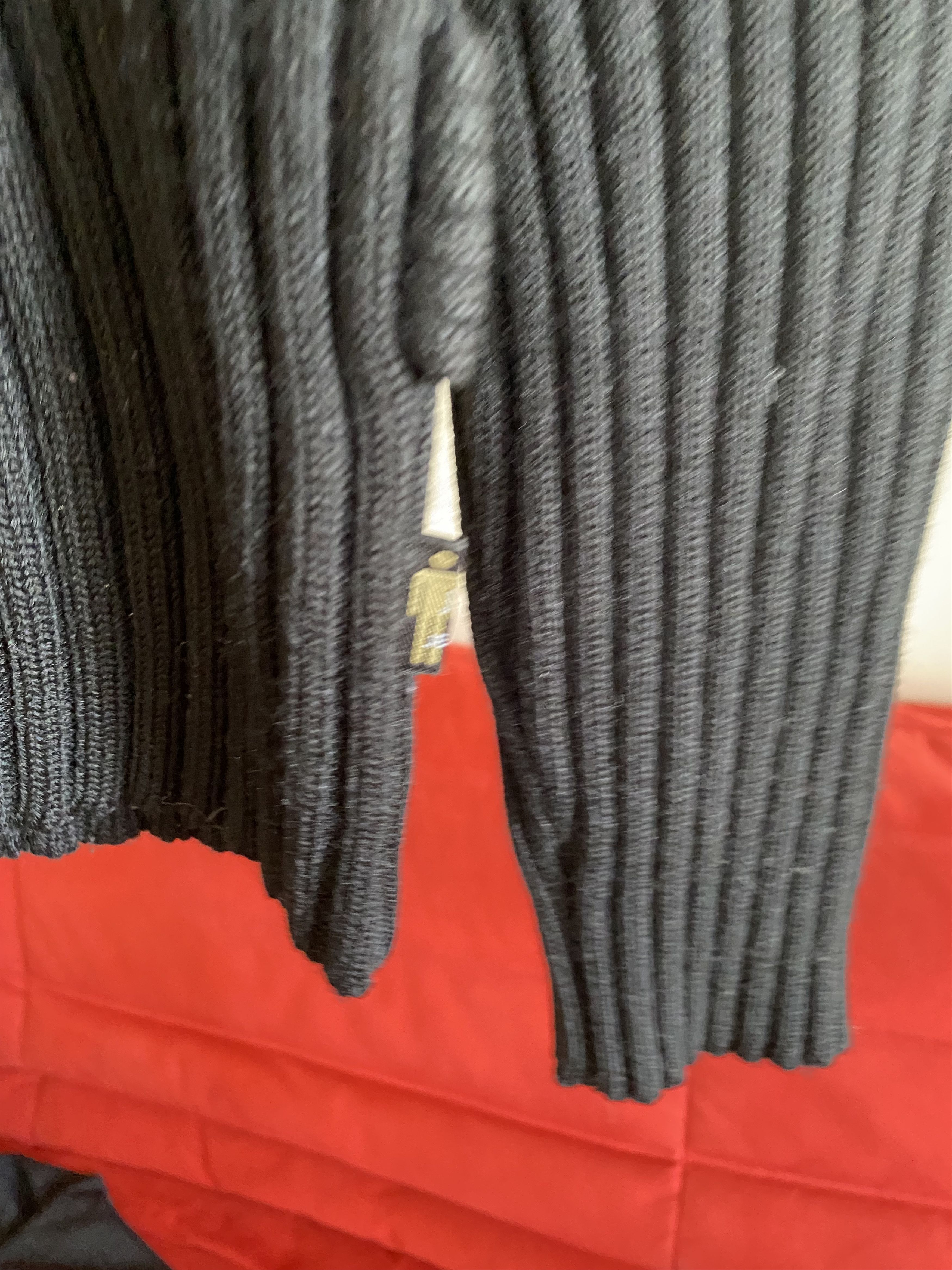 Jean Paul Gaultier 90'S JPG BLACK KNIT BANDAGE Size US M / EU 48-50 / 2 - 5 Thumbnail