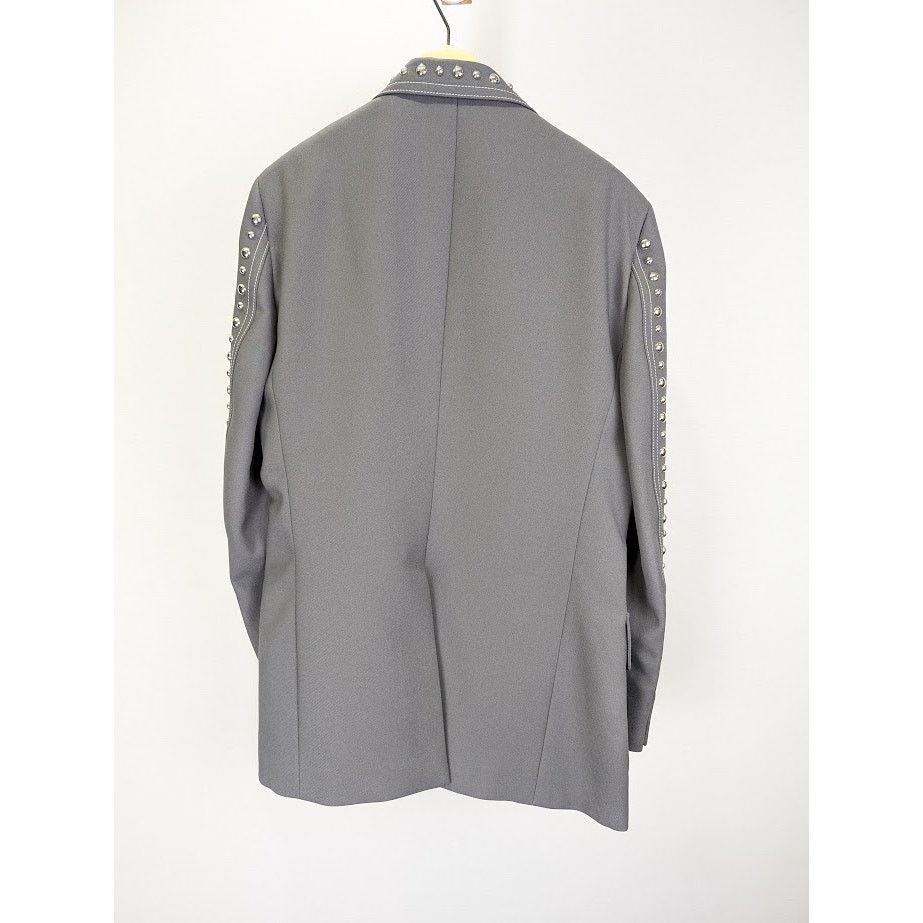 Gucci o1rshd1 Fluid Drill Palace Jacket in Steel Gray Size US L / EU 52-54 / 3 - 13 Thumbnail
