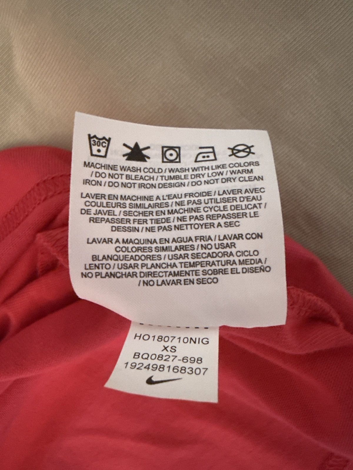 Nike × Off-White Nike x Off-White Pink T-shirt Size US XS / EU 42 / 0 - 4 Thumbnail