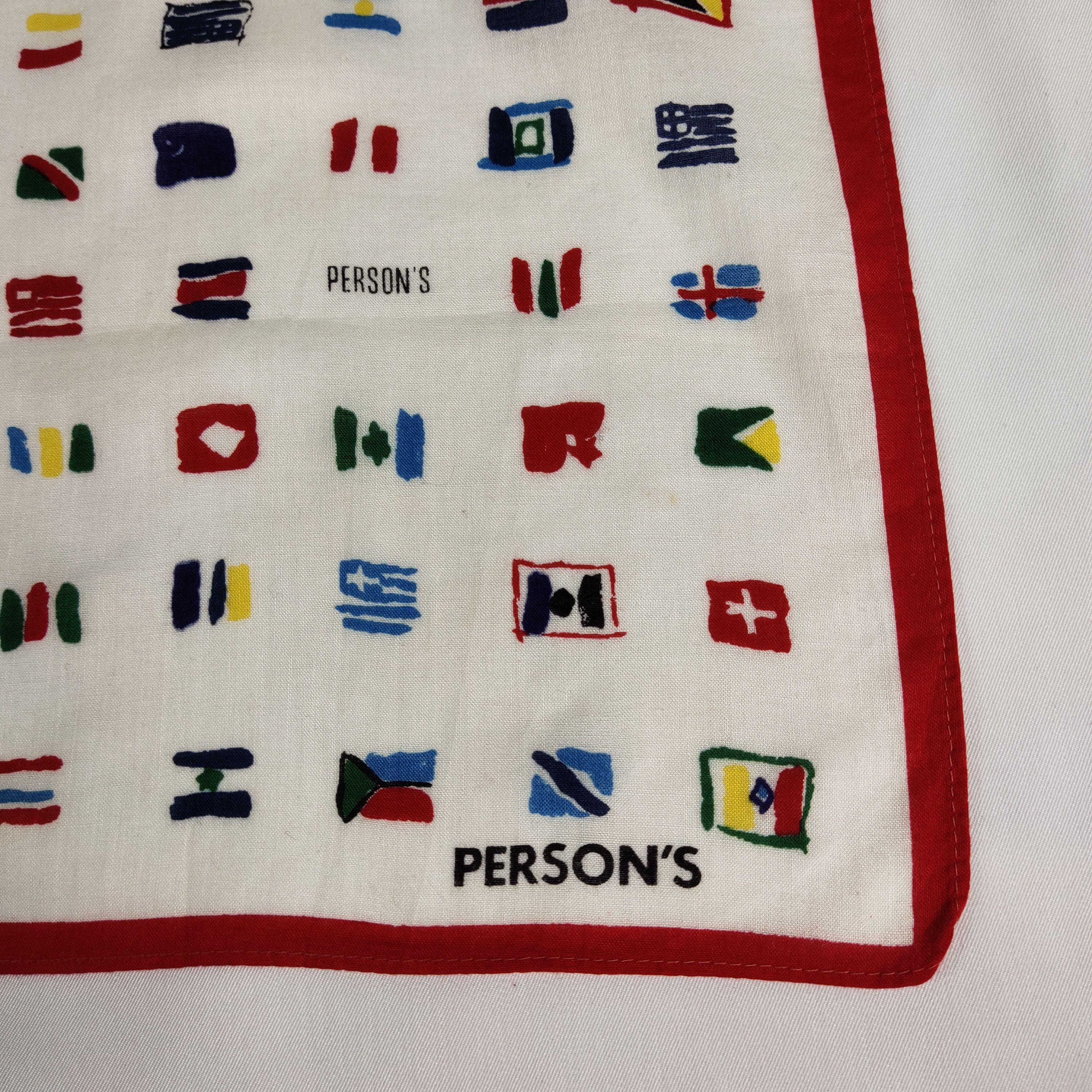 PERSON'S × Vintage Person's Handkerchief / Neckerchief / Bandana FZ052 Size ONE SIZE - 4 Thumbnail