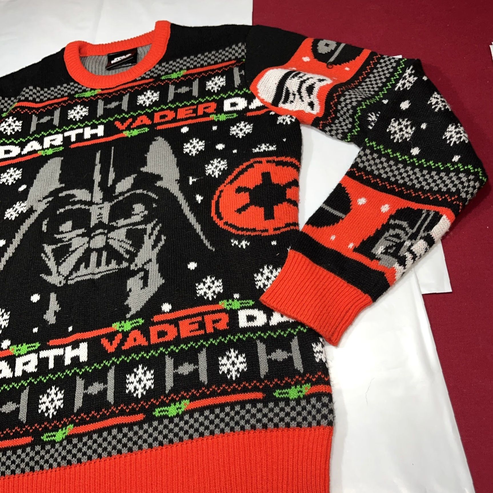 Star Wars Star Wars Darth Vader Holiday Sweater Men Large M Multicolor Knit Pullover Graphics Print Christmas Xmas Size US M / EU 48-50 / 2 - 5 Thumbnail
