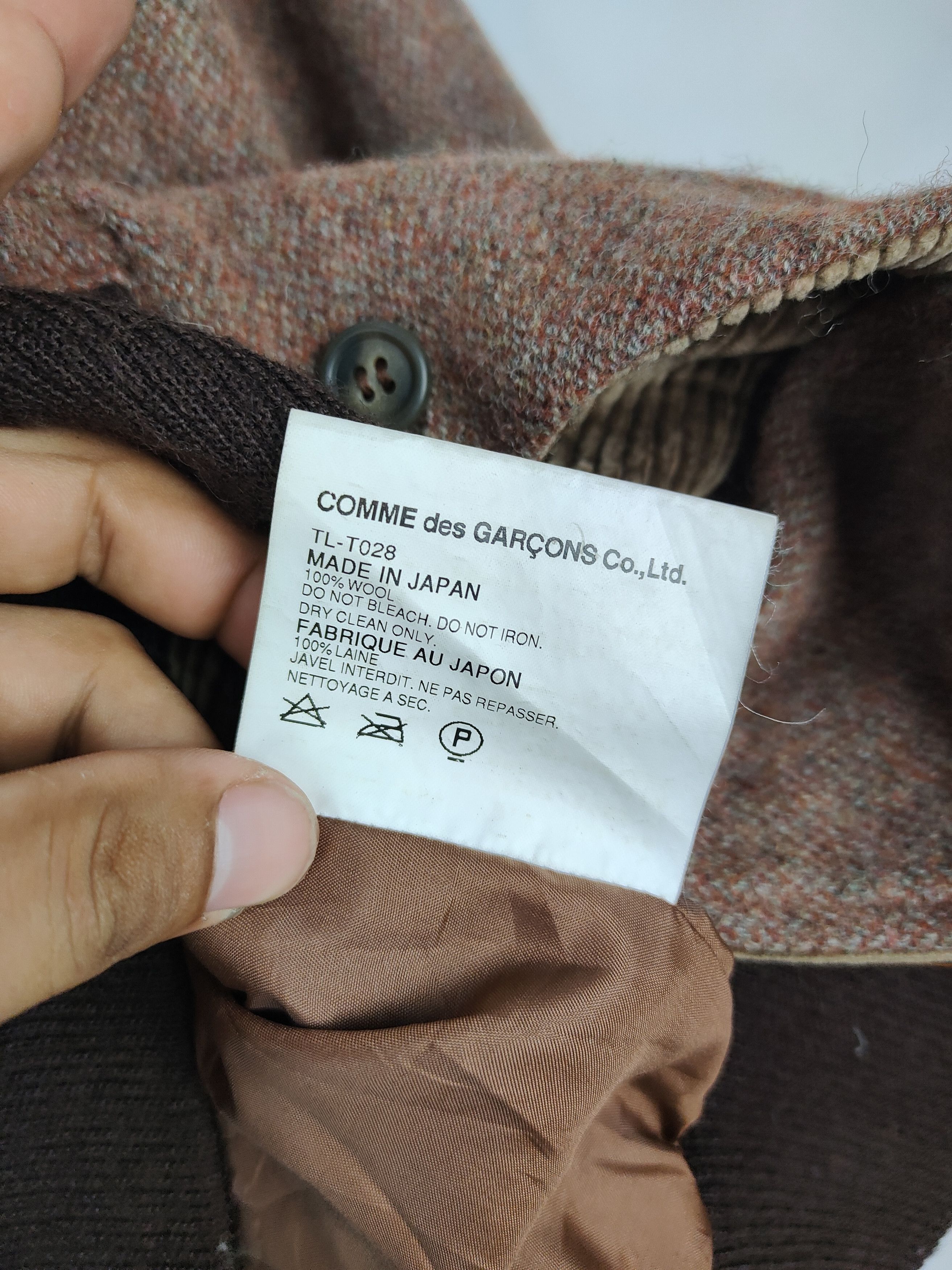 Comme des Garcons × Designer Tricot Comme des Garçons AD2003 Stylish Wool Jacket Size S / US 4 / IT 40 - 5 Thumbnail