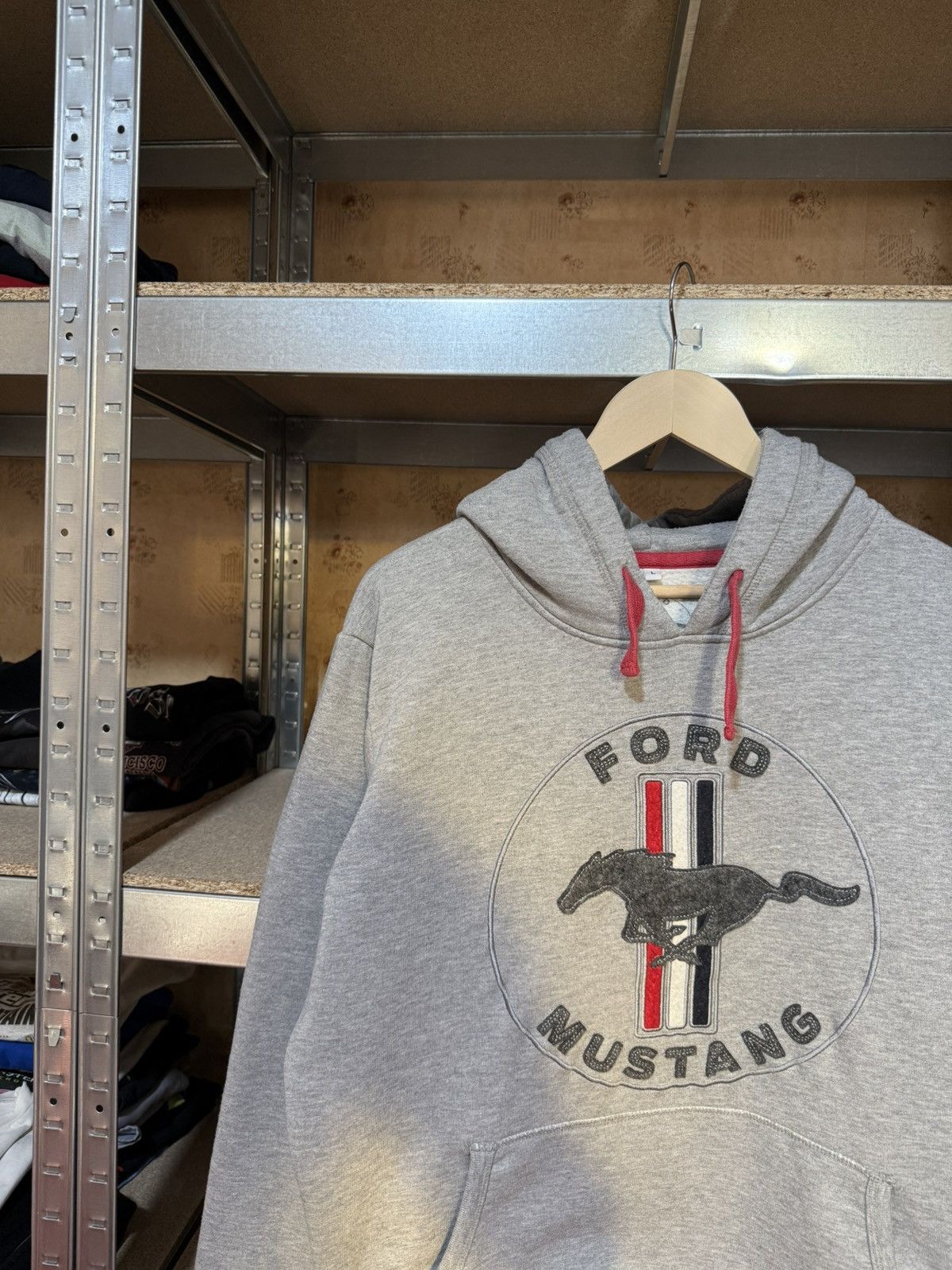 Ford × Vintage Rare Ford Mustang Racing Retro NASCAR Hoodie Y2K Hype Size US L / EU 52-54 / 3 - 3 Thumbnail