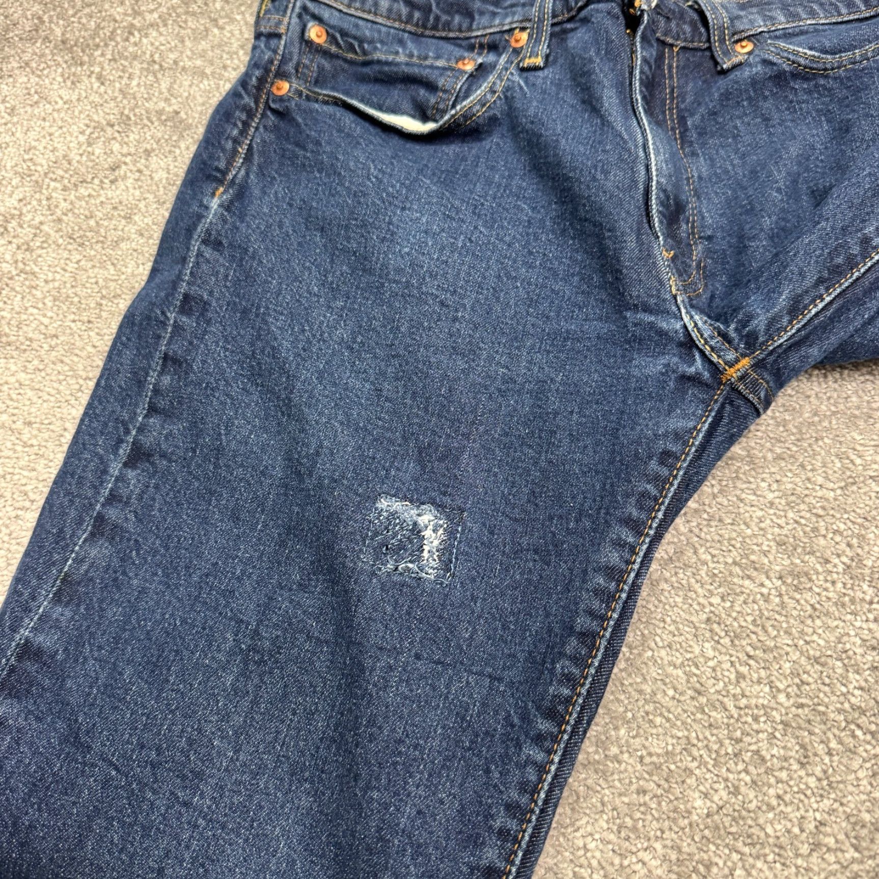 Levi's VINTAGE Levi's 514 Jeans Mens 34x30 Denim Straight Leg Dark Wash Casual Streetwear Size US 34 / EU 50 - 6 Thumbnail
