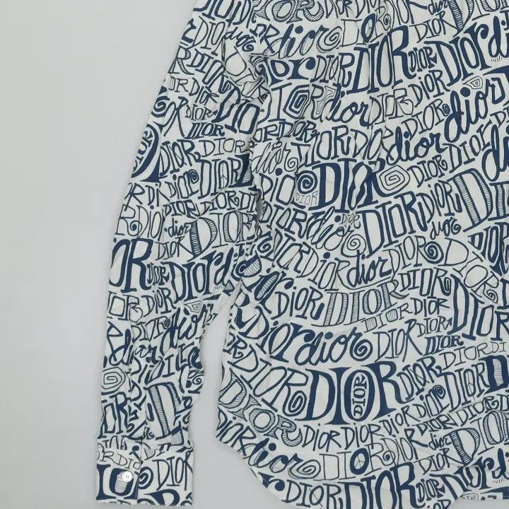 Dior Dior Dior Men’s Logo Print Long Sleeve Shirt 0079-2507 Size US M / EU 48-50 / 2 - 1 Thumbnail