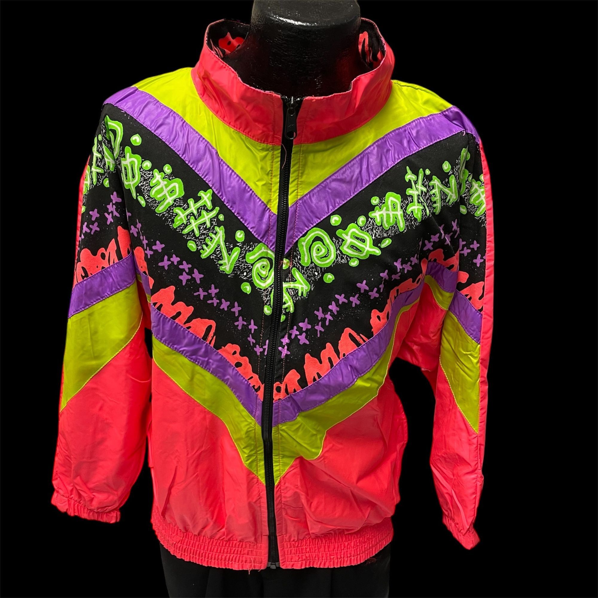 Ocean Pacific NOS New Vtg Ocean Pacific NEON Pink REVERSIBLE Windbreaker Size US M / EU 48-50 / 2 - 2 Thumbnail