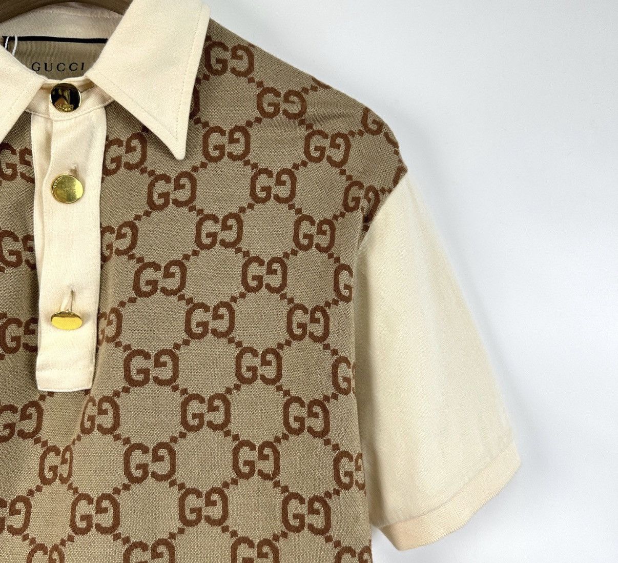 Gucci Gucci Buckle Short Sleeve Polo Shirt K12 Size US XS / EU 42 / 0 - 5 Thumbnail