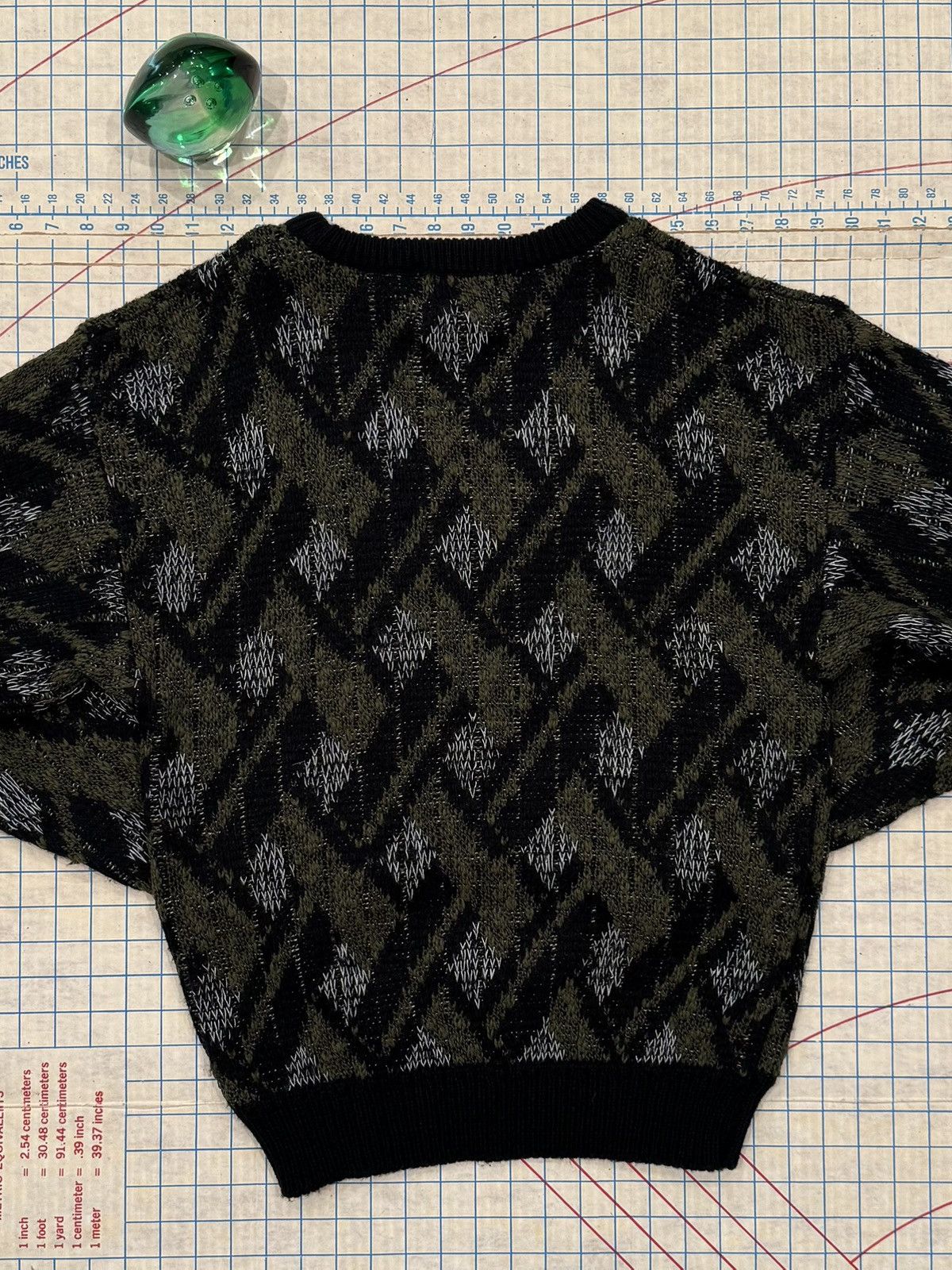 Vintage Vintage Bask Patterned Knit Sweater Mens Size Medium Black Size US M / EU 48-50 / 2 - 8 Thumbnail