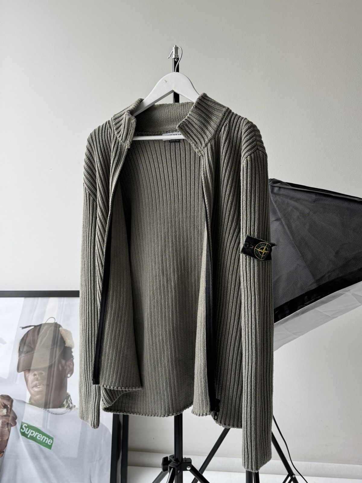 Stone Island Vintage Stone island Knitwear Zip Up Sweater Size US XL / EU 56 / 4 - 13 Thumbnail