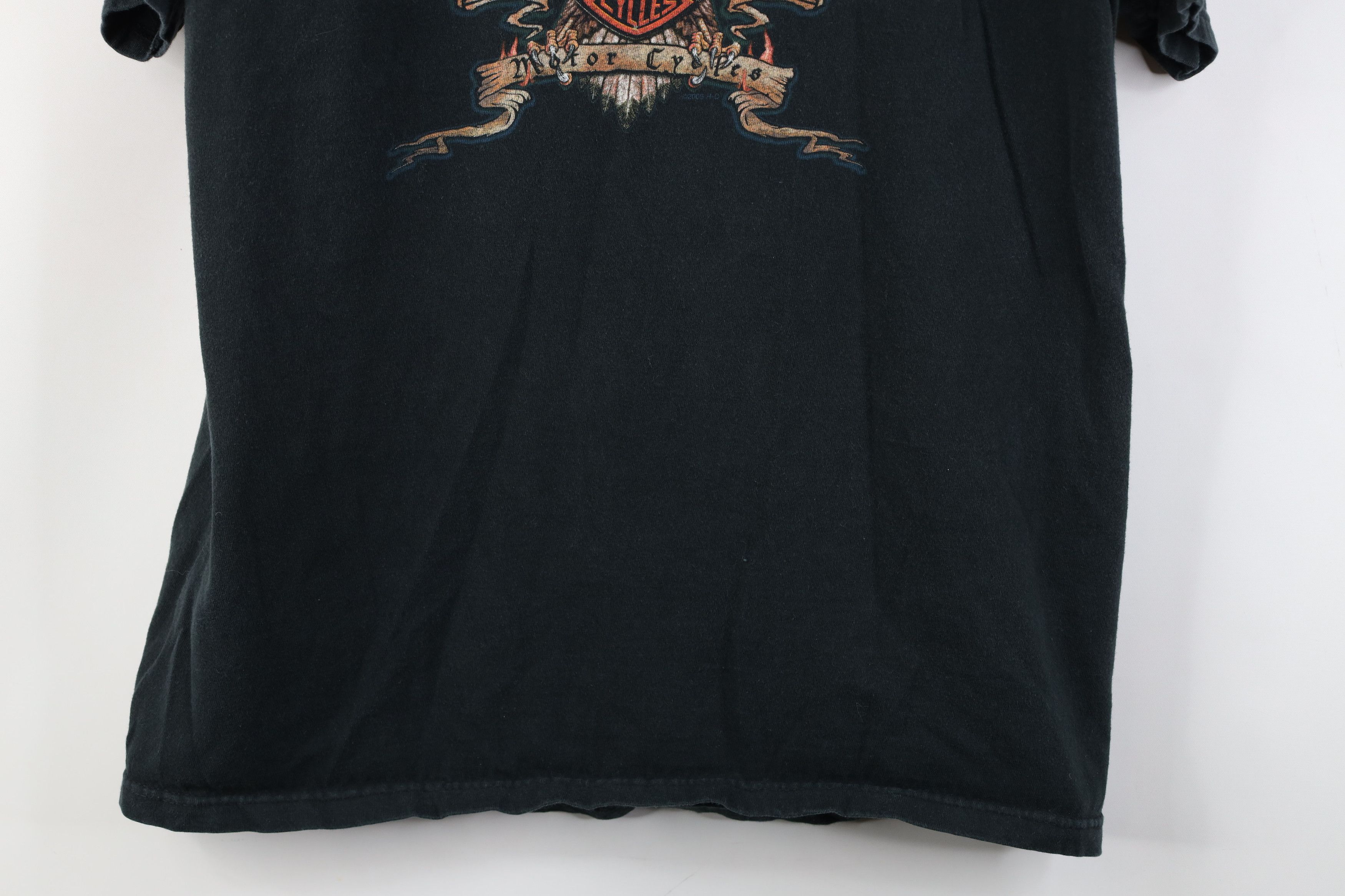 Harley Davidson Vintage Y2K 2005 Harley Davidson Eagle T-Shirt Black USA Size US M / EU 48-50 / 2 - 3 Thumbnail