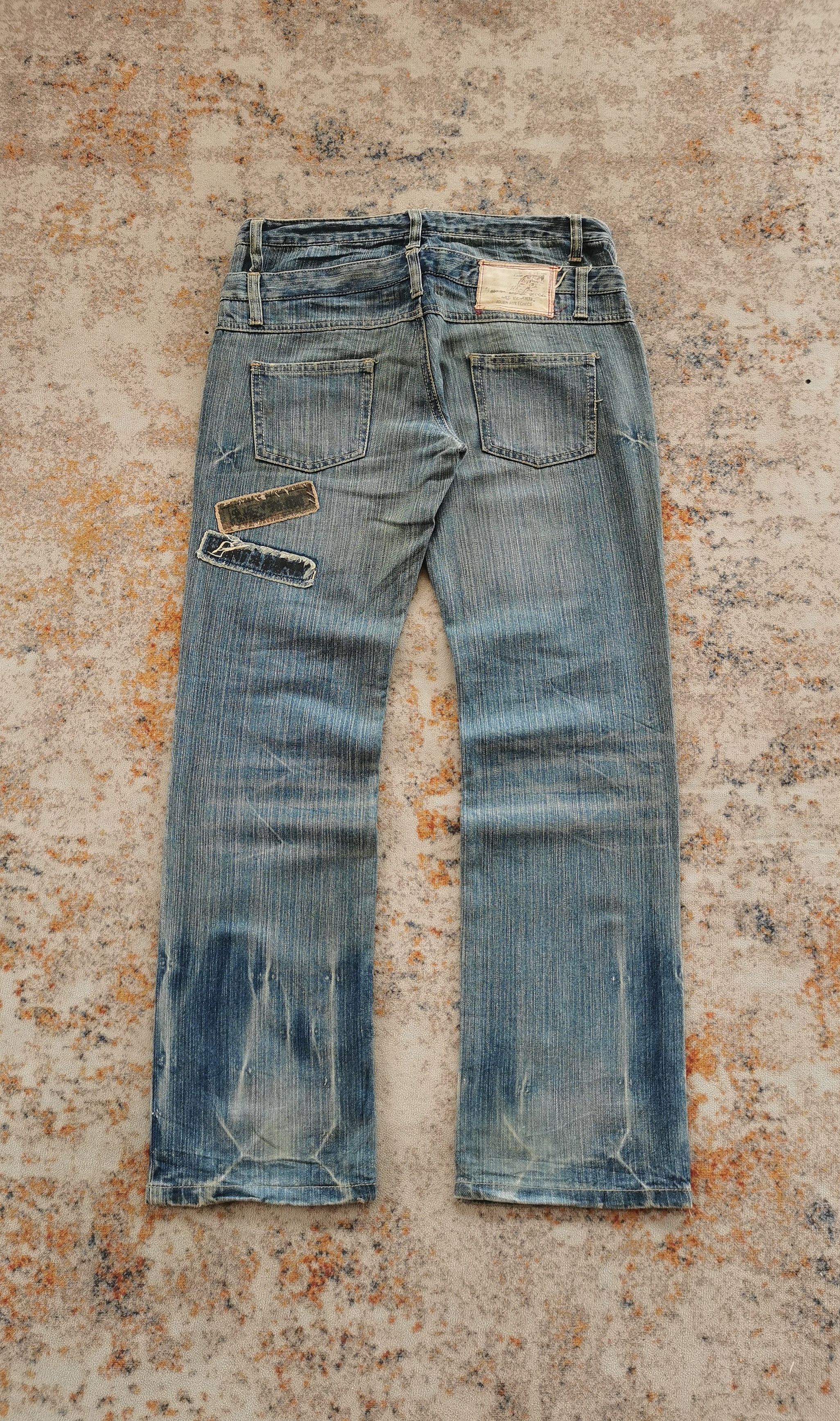 Kapital Double Waisted Patches Mudwash Jeans Style KAPITALS Size US 33 - 3 Thumbnail