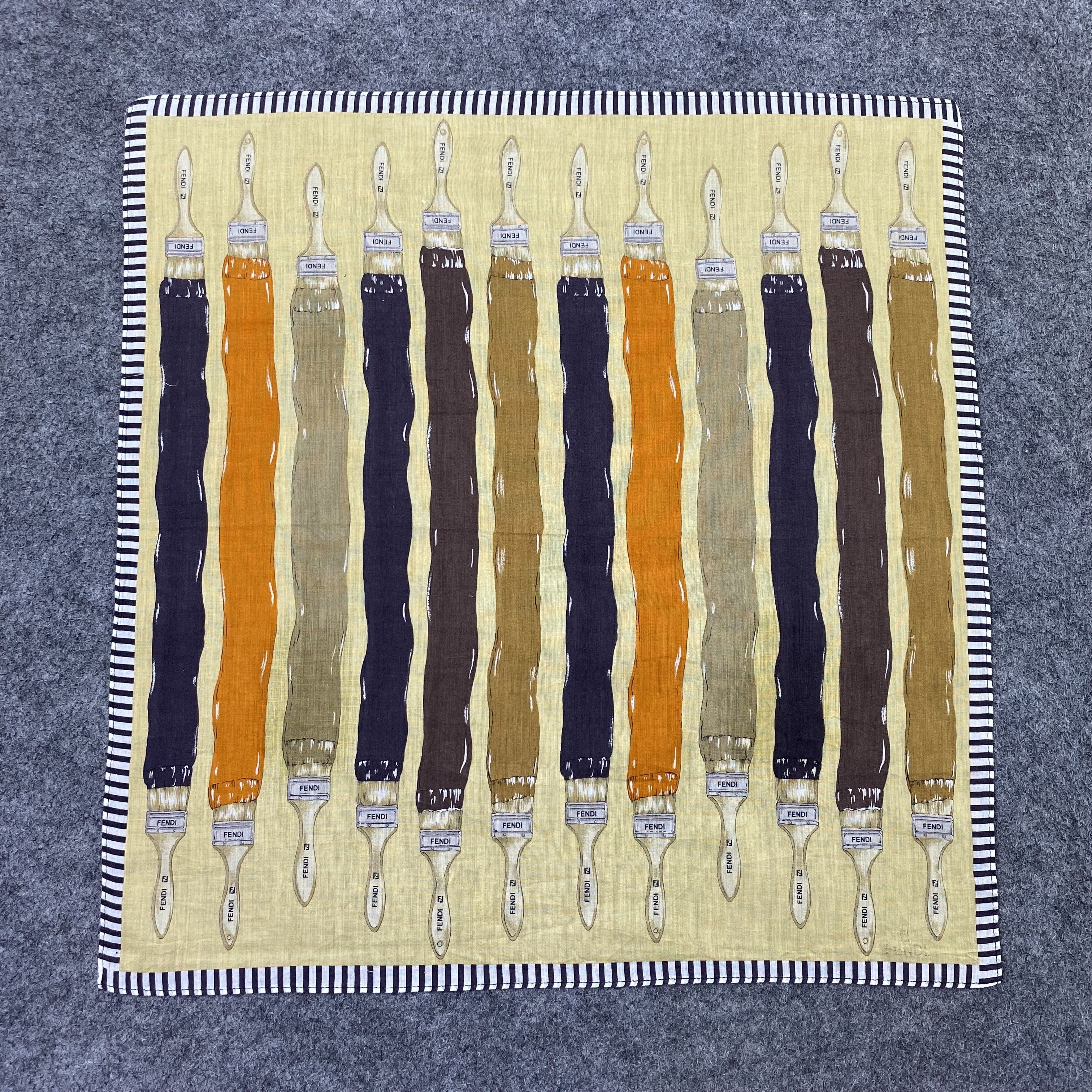 Fendi Fendi Handkerchief Neckerchief Bandana-B2060 Size ONE SIZE - 3 Thumbnail