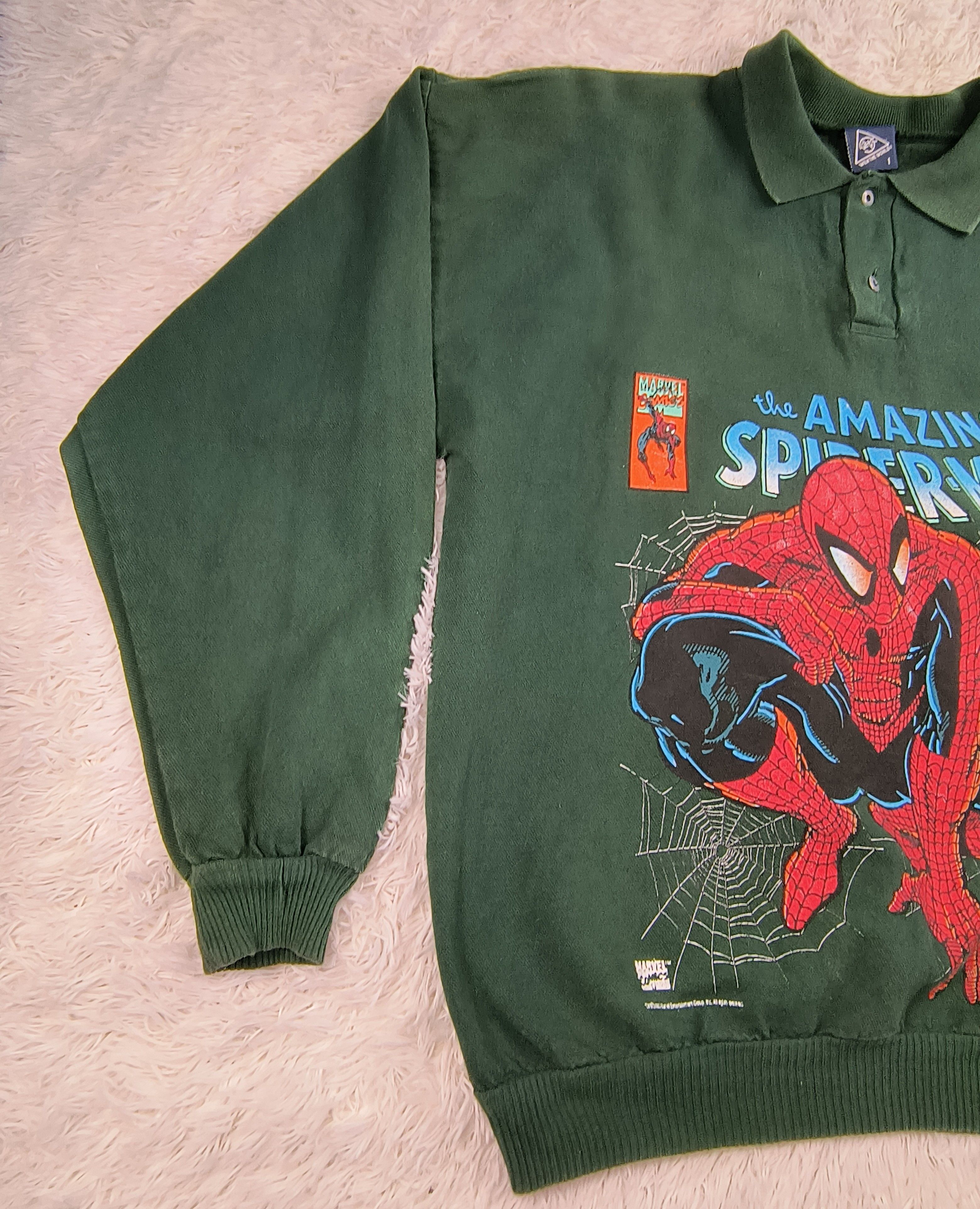 Marvel Comics Vintage The amazing Spiderman 1993 polo rugby Size US XL / EU 56 / 4 - 3 Thumbnail