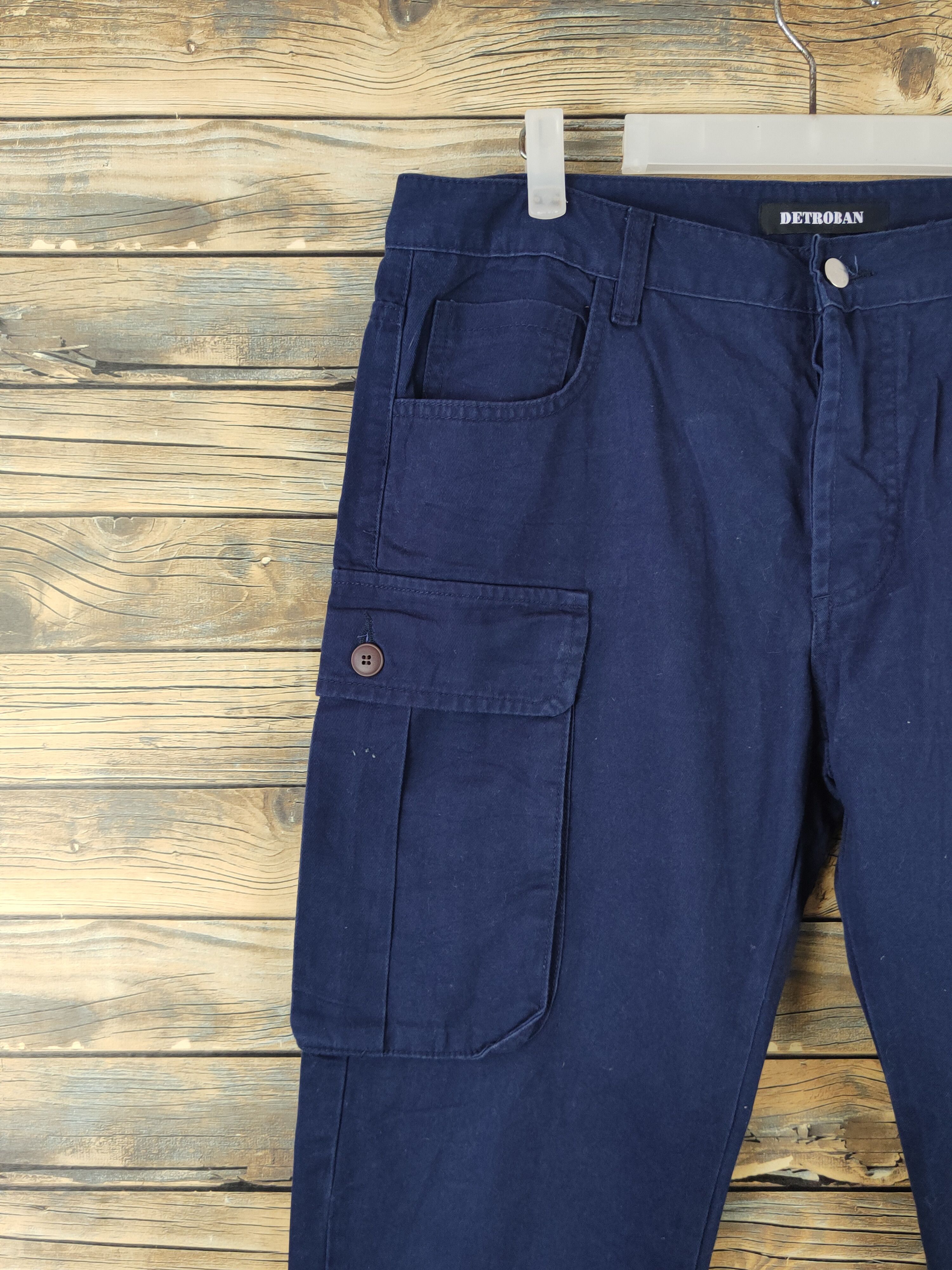 Japanese Brand DLL Detroban Navy Multipocket Tactical Cargo Pants #258 Size US 33 - 3 Thumbnail
