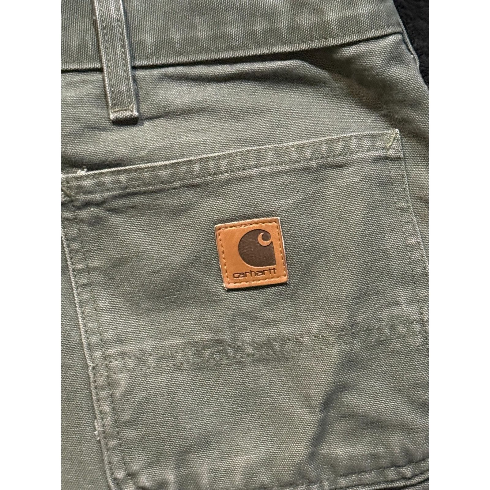 Carhartt Carhartt 44x30 B11 MOS Green Dungaree Fit Work Pants Size US 44 / EU 60 - 3 Thumbnail