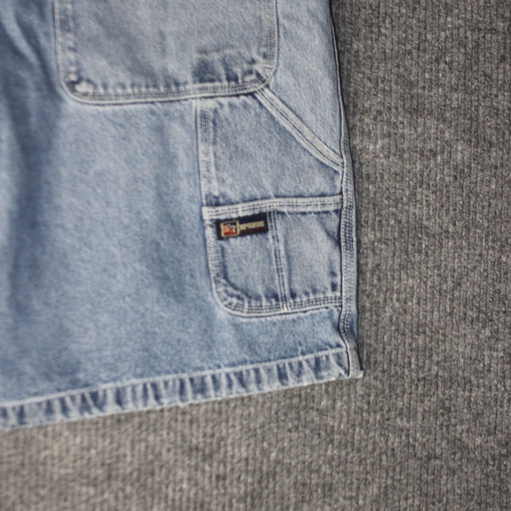 Express VINTAGE Brooklyn Xpress Denim Shorts 44 Mens Blue Baggy Y2K Skate 5-Pocket Cargo Relaxed Streetwear Jeans Shorts Mens Size US 44 / EU 60 - 5 Thumbnail