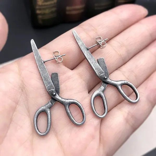 Jewelry Kirari x Aida Gothic Imitation Scissors Stud Earring Size ONE SIZE - 8 Thumbnail
