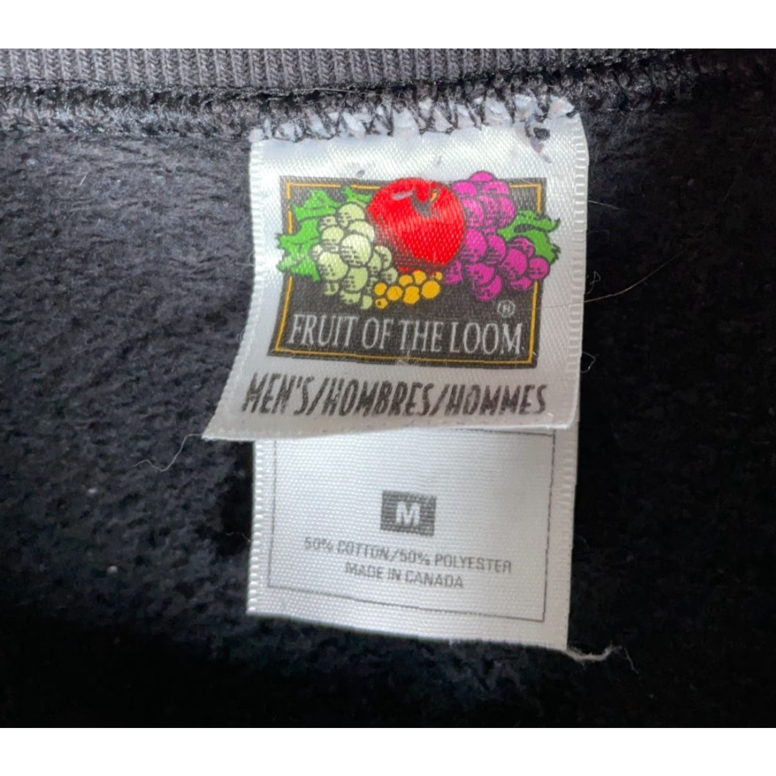 Fruit Of The Loom VINTAGE Fruit of the Loom Sweatshirt Raglan Sleeves Black 90s Crew Neck Pullover Adult Medium Mens Women? Size US M / EU 48-50 / 2 - 3 Thumbnail