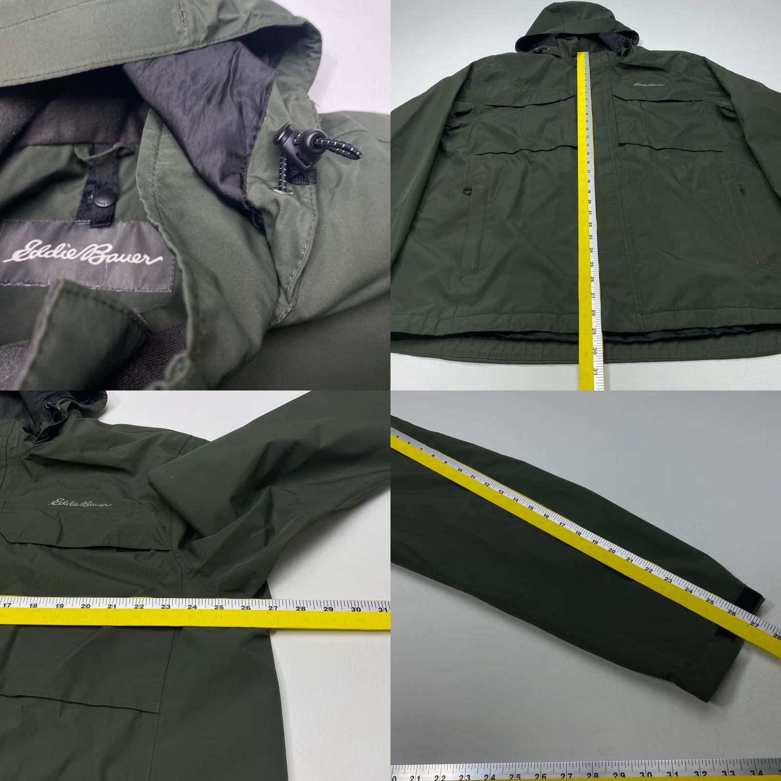 Eddie Bauer Eddie Bauer Jacket Mens XL Green Hooded Rain Coat Windbreaker WeatherEdge 7852 Size US XL / EU 56 / 4 - 8 Thumbnail