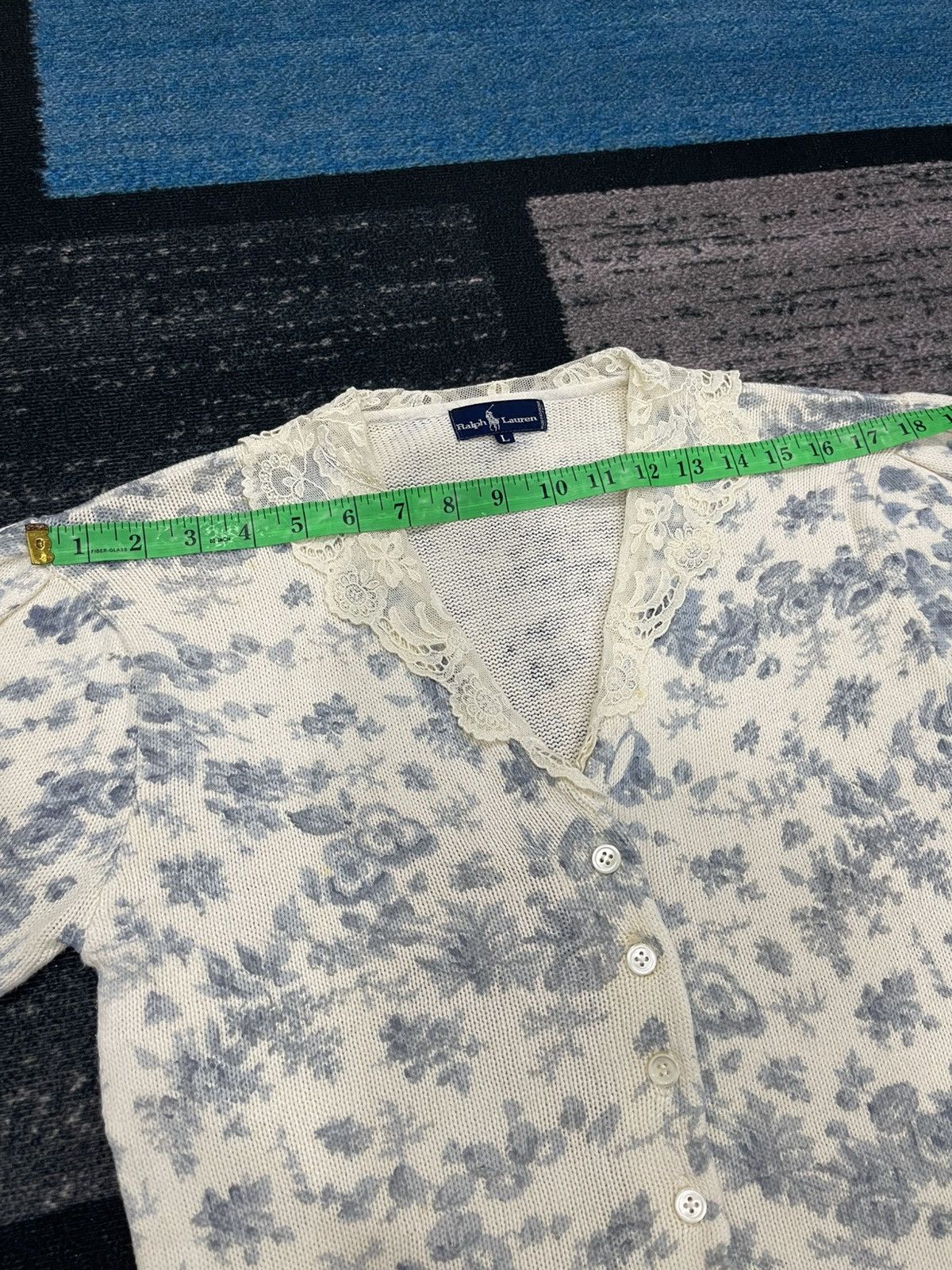 Vintage Vintage Ralph Lauren Floral Button Knit Size S / US 4 / IT 40 - 16 Thumbnail