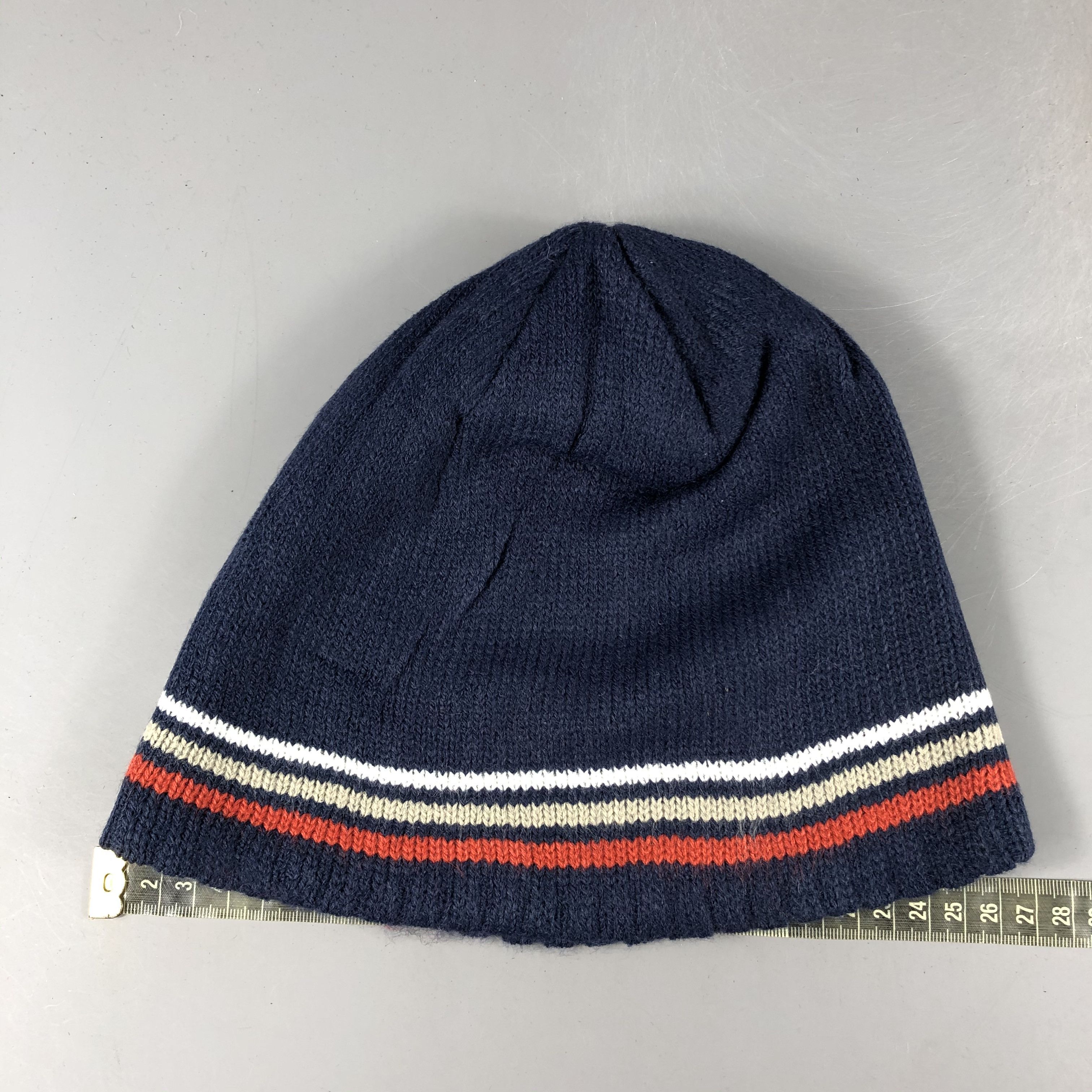 Japanese Brand × Vintage Unknown Stripe Cuffless Beanie Snow Hat Snow Cap -D1098 Size ONE SIZE - 3 Thumbnail