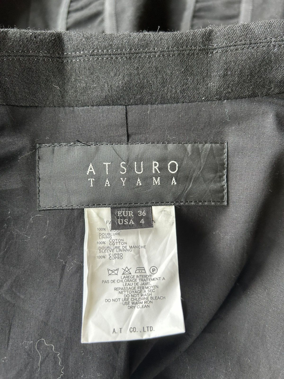 ATSURO TAYAMA × Designer × Yohji Yamamoto Atsuro Tayama Pleated Blazer Jacket Size S / US 4 / IT 40 - 7 Thumbnail