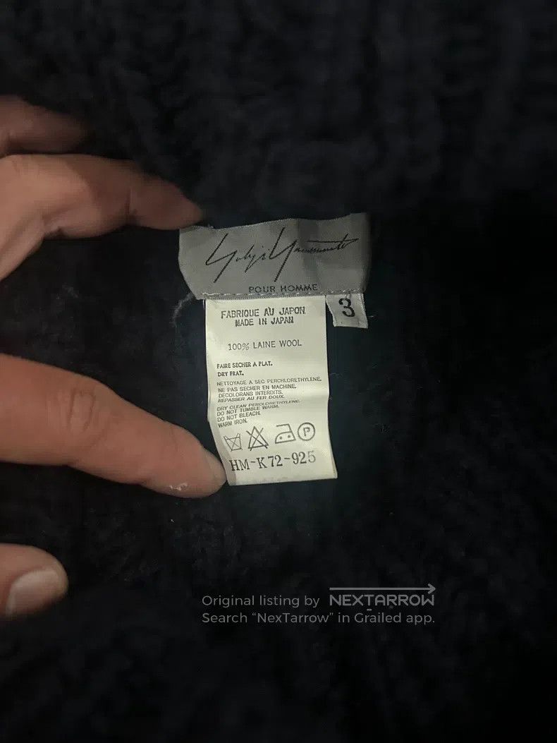 Yohji Yamamoto Yohji Yamamoto 2002aw blue hand-knitted turtleneck sweater Size US L / EU 52-54 / 3 - 6 Thumbnail