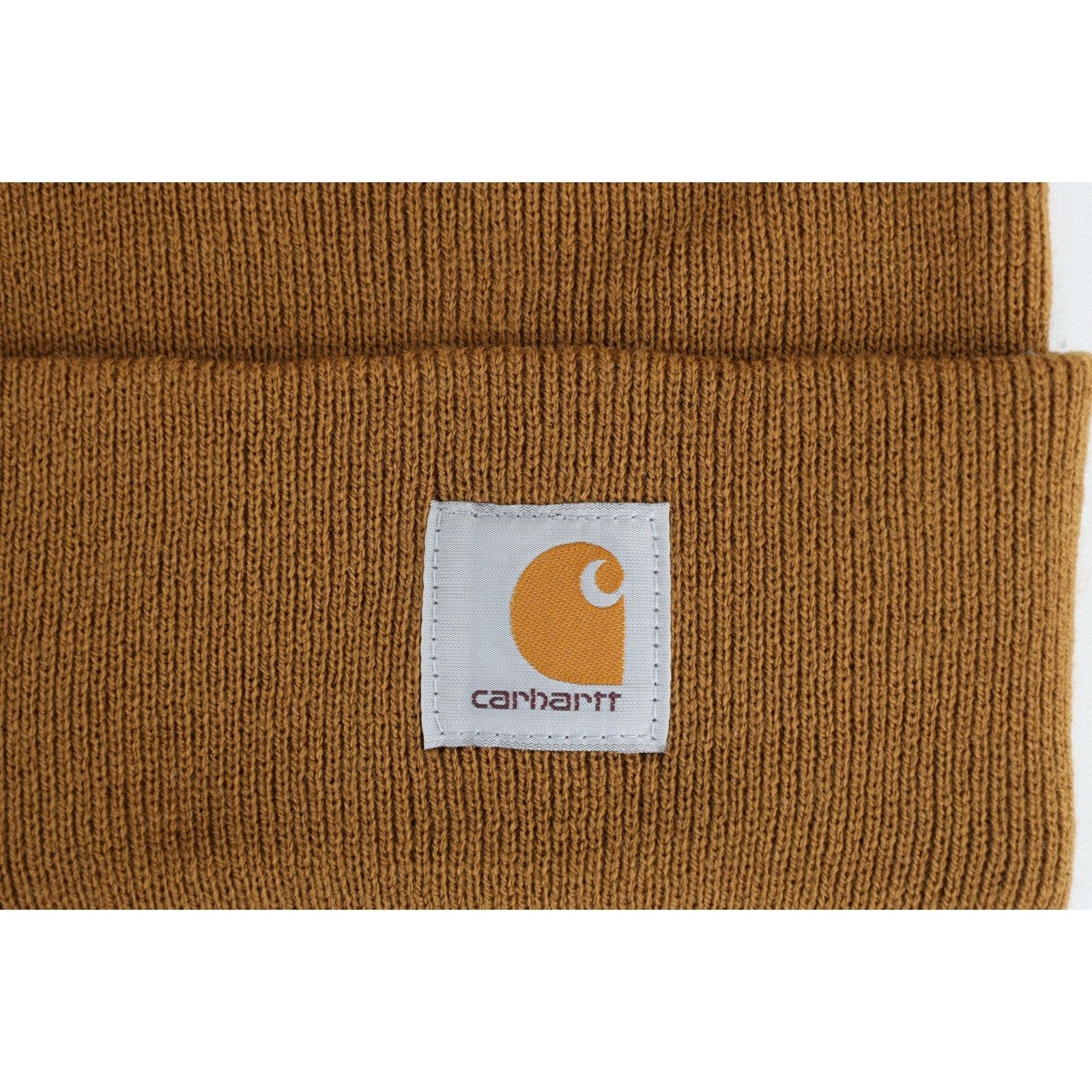Carhartt Deadstock Vintage Y2K Carhartt Winter Beanie Hat Duck Brown Size ONE SIZE - 2 Thumbnail