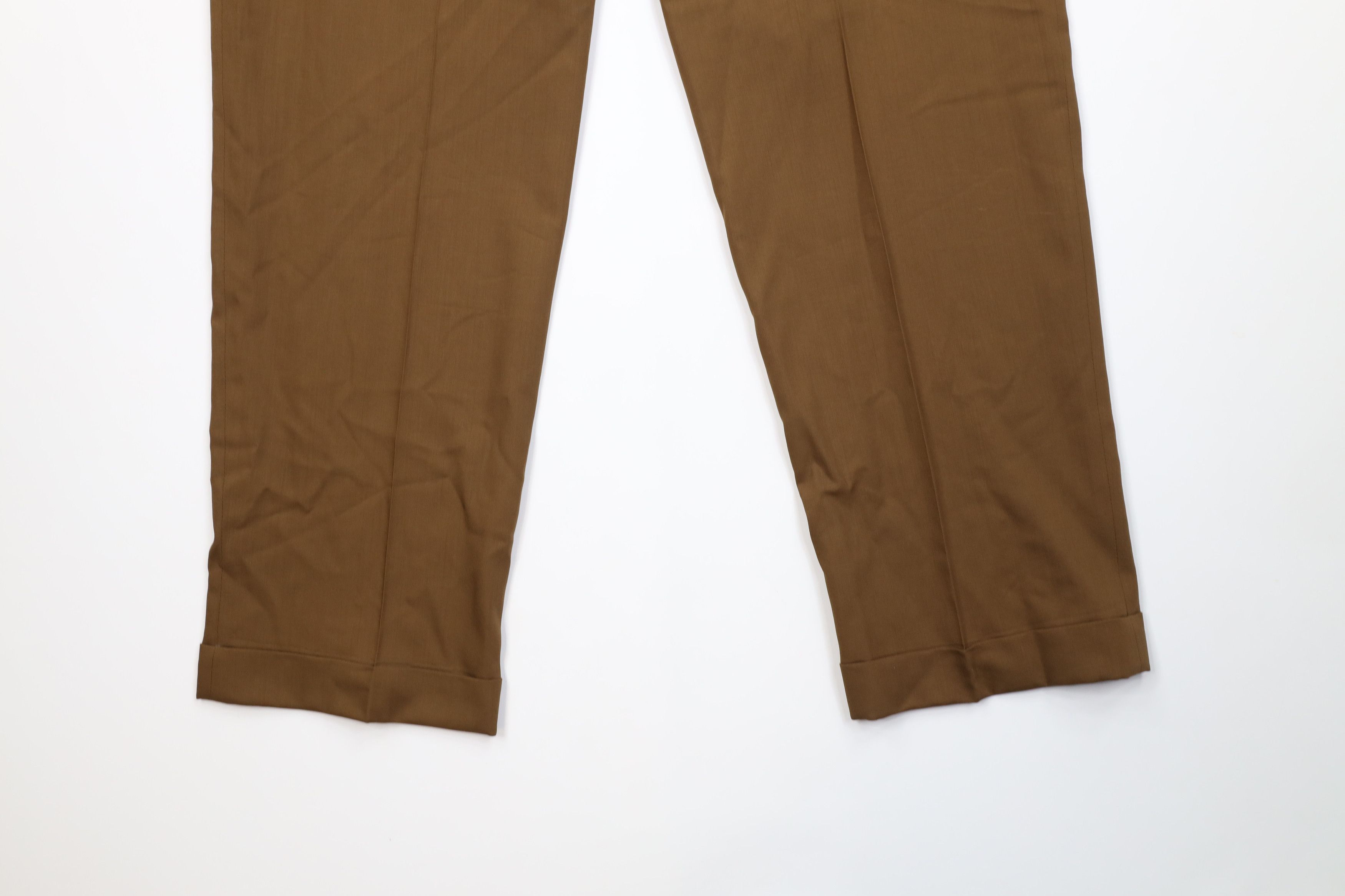 Vintage Vintage 90s Streetwear Super 100s Wool Wide Leg Chino Pants Size US 36 / EU 52 - 13 Thumbnail