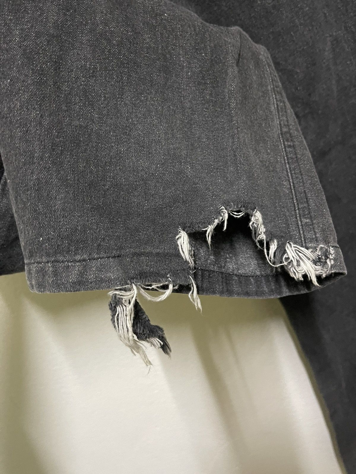 Japanese Brand Super Lovers Black Jeans Size US 31 - 16 Thumbnail