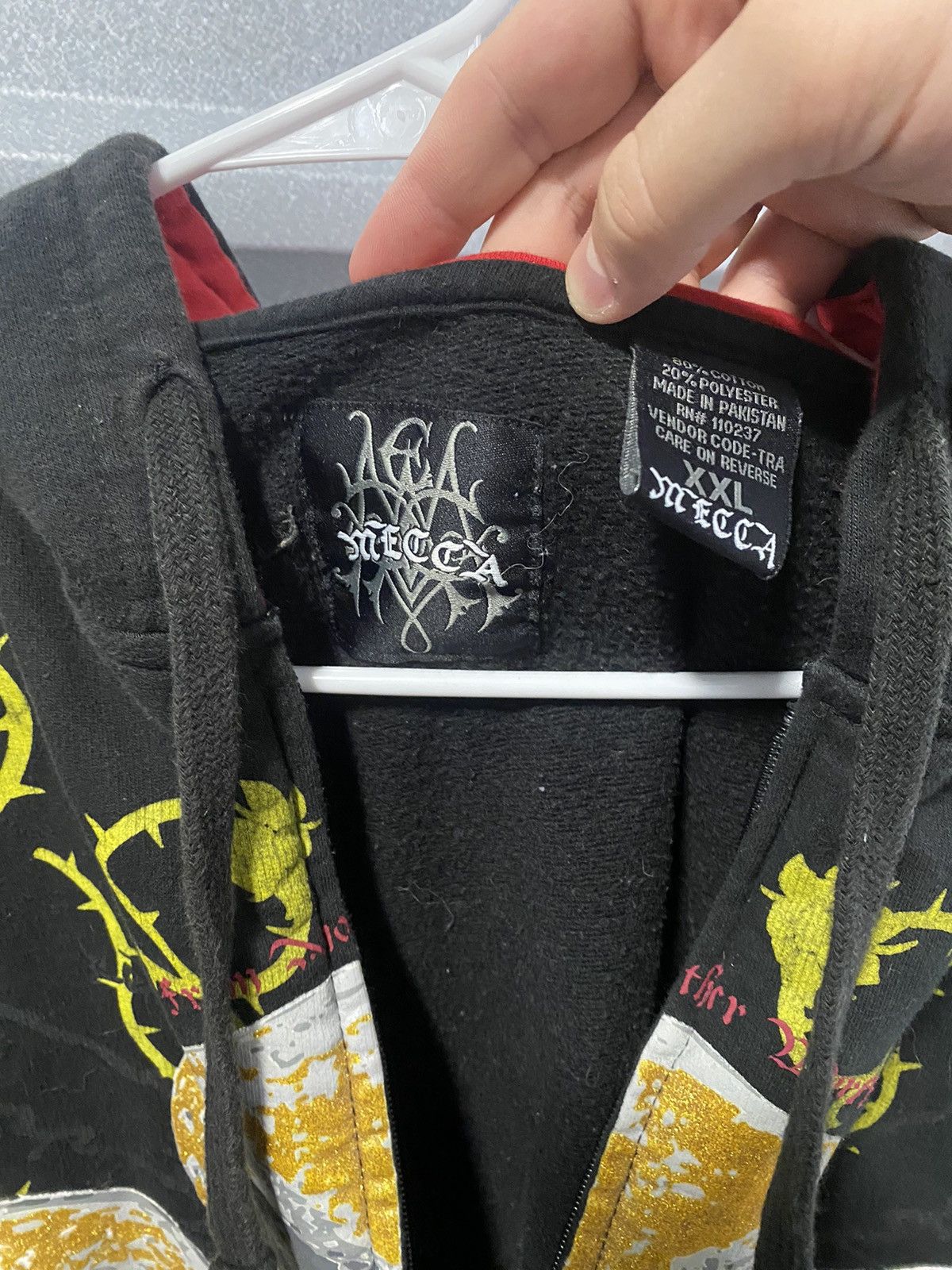 Mecca Y2K Mecca Skull Zip-up Hoodie Size US XXL / EU 58 / 5 - 3 Thumbnail