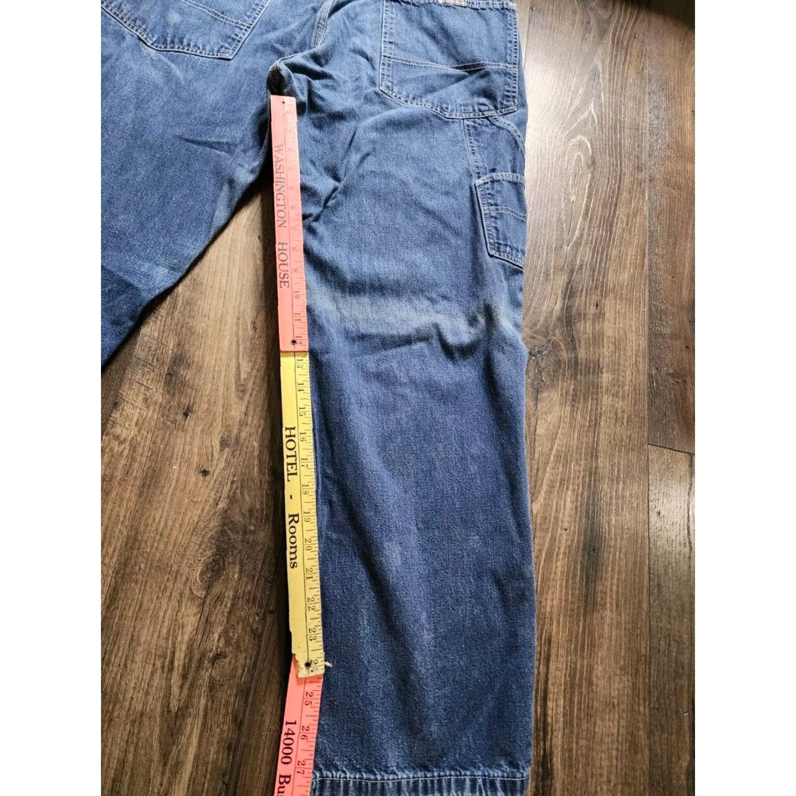 Vintage Vintage 90s Polo Ralph Lauren Mens Jeans Carpenter Denim Baggy Straight Fit Medium Wash 38x32 Y2K Hip Hop Size US M / EU 48-50 / 2 - 2 Thumbnail