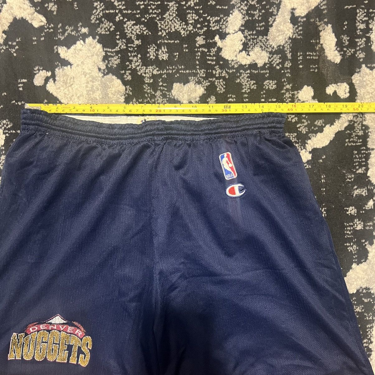Champion × NBA × Vintage Vintage 90s NBA Denver Nuggets Champion Basketball Shorts XL Size US 32 / EU 48 - 3 Thumbnail