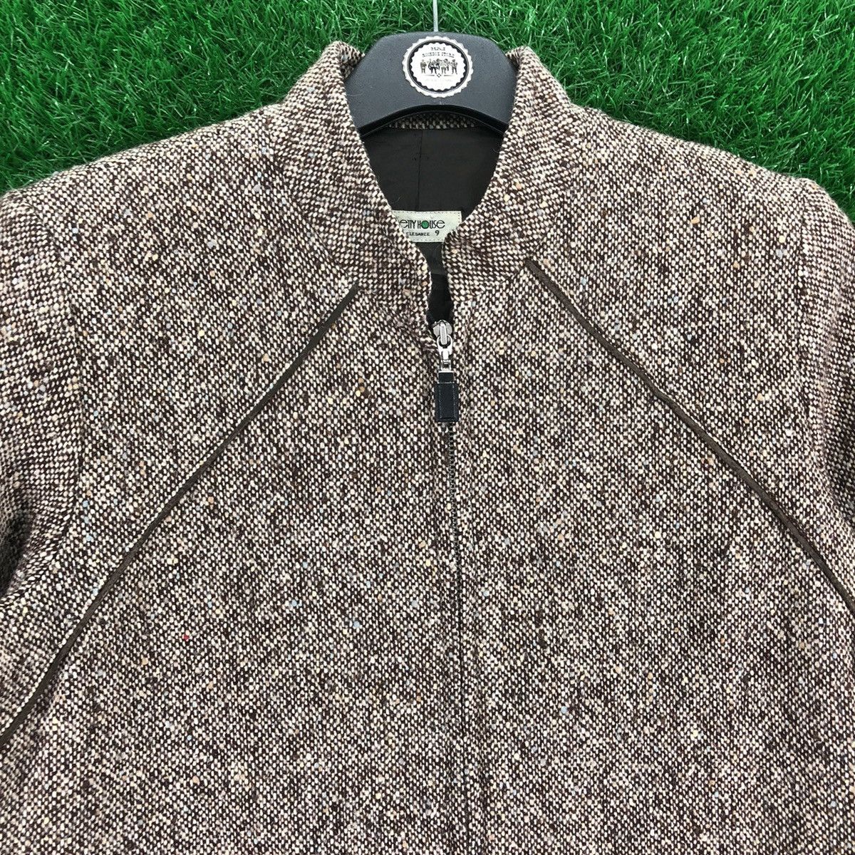 Japanese Brand Vintage 80's Wool Zipper Jacket by Pretty House Size XS / US 0-2 / IT 36-38 - 7 Thumbnail