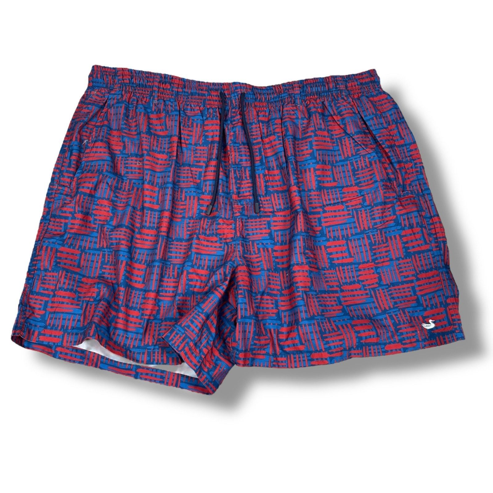 Southern Marsh Southern Marsh Swim Trunks Shorts Mens 3X Red Blue Geometric Size US 44 / EU 60 - 1 Thumbnail