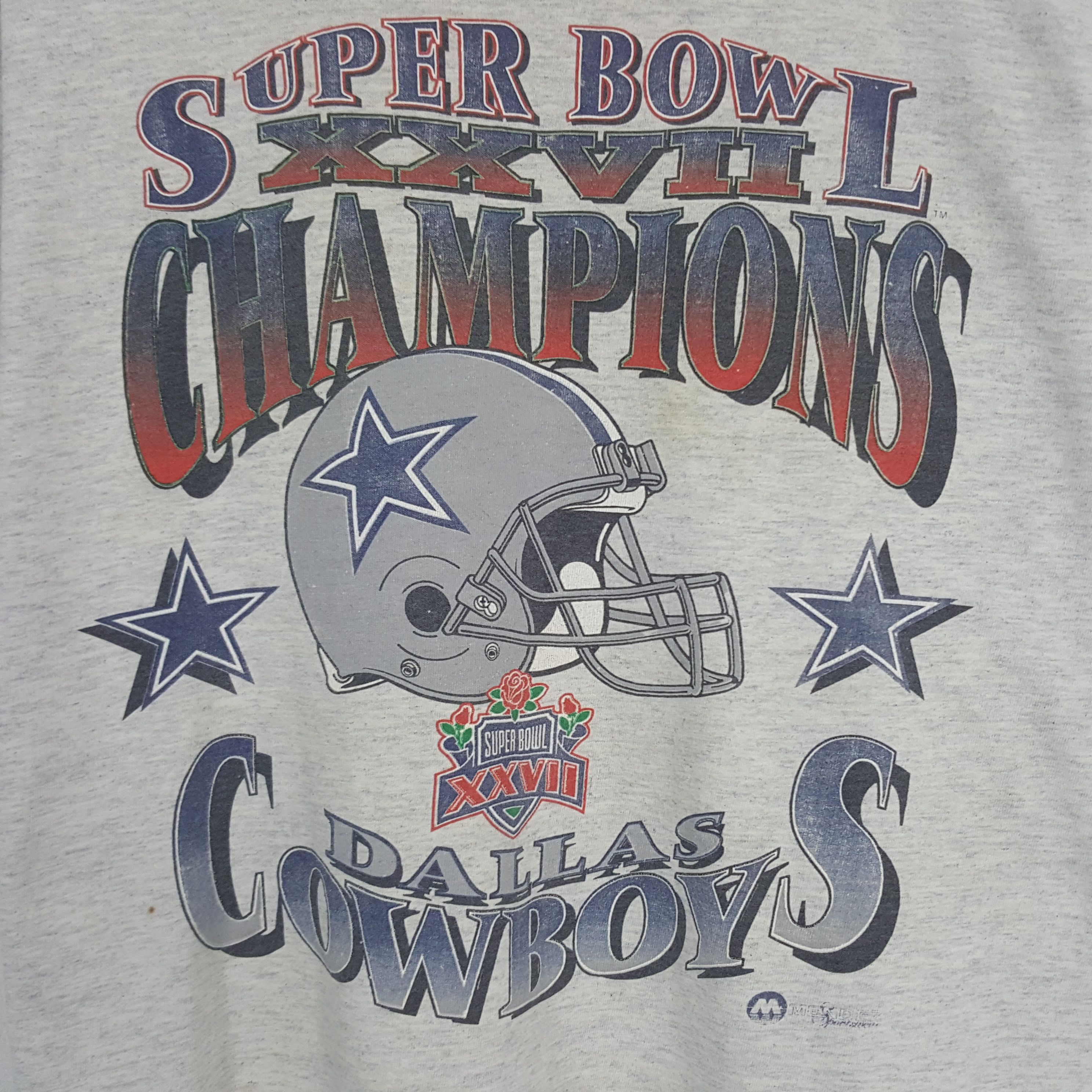 Vintage Vintage Super Bowl XXVII Champions Tshirt Size US XXL / EU 58 / 5 - 2 Thumbnail